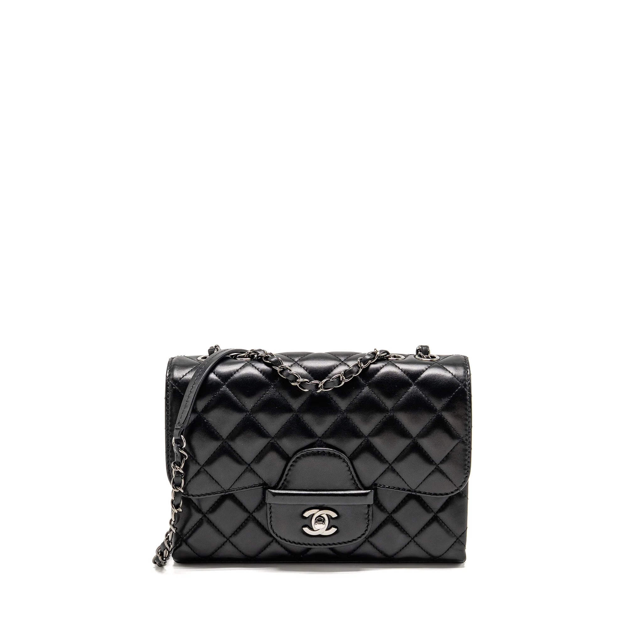 Chanel Coco Loop Single Flap Bag Lambskin Black SHW