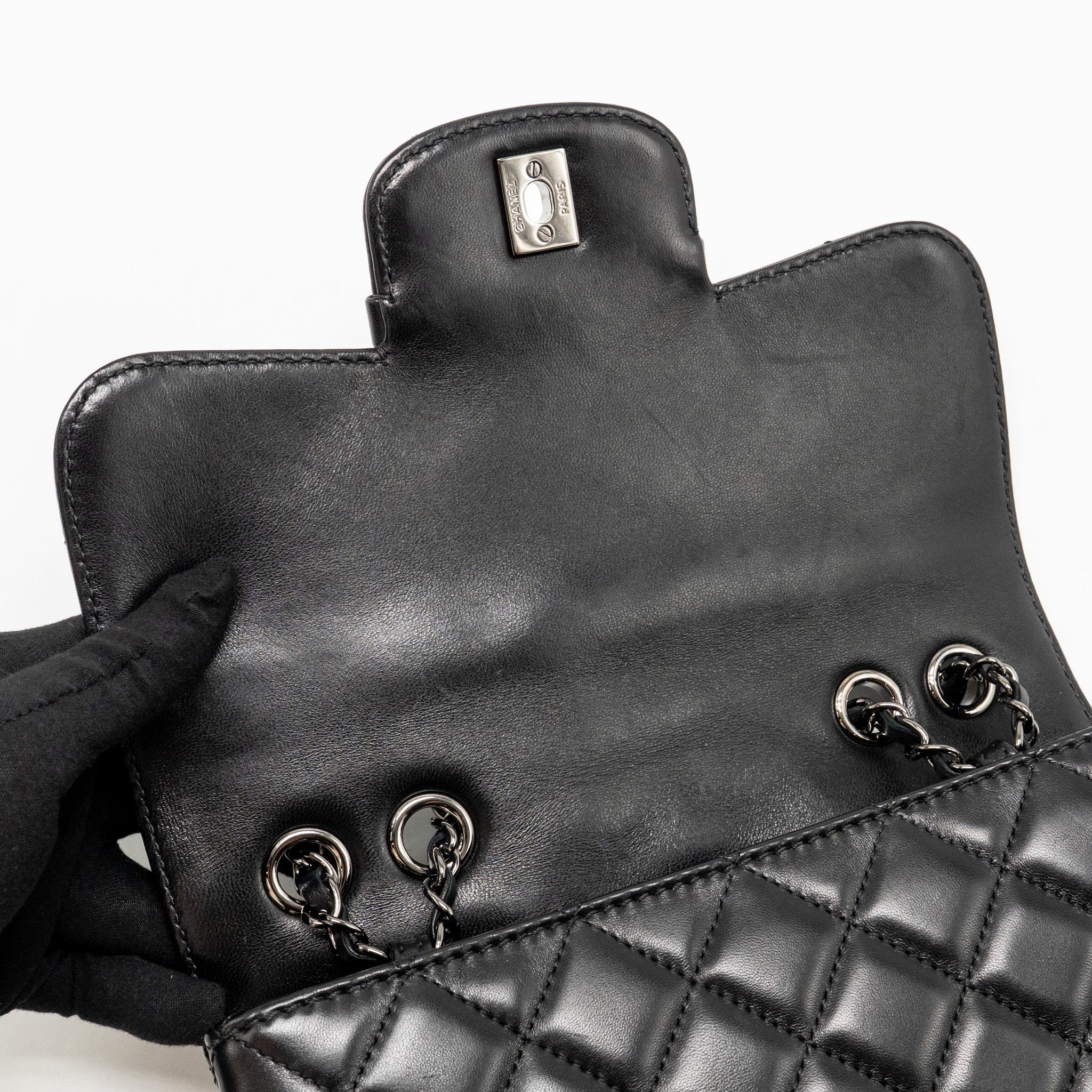 Chanel Coco Loop Single Flap Bag Lambskin Black SHW - Image 14