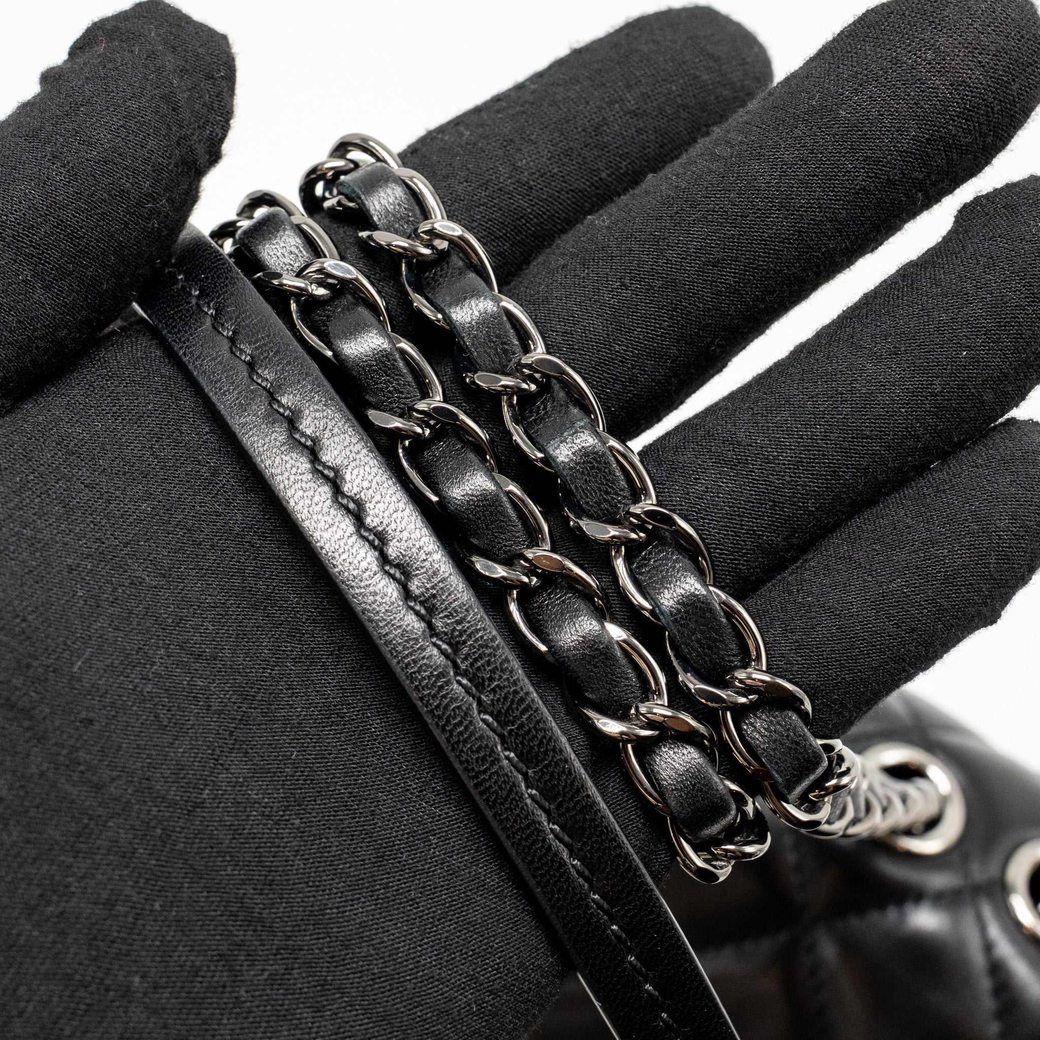 Chanel Coco Loop Single Flap Bag Lambskin Black SHW - Image 19