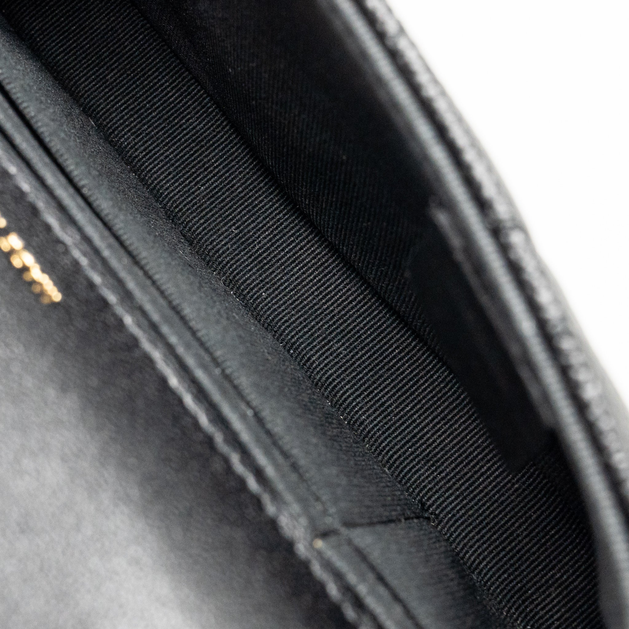 Chanel Coco Love Mini Flap Wallet on Chain Caviar Black GHW (Microchip) - Image 16