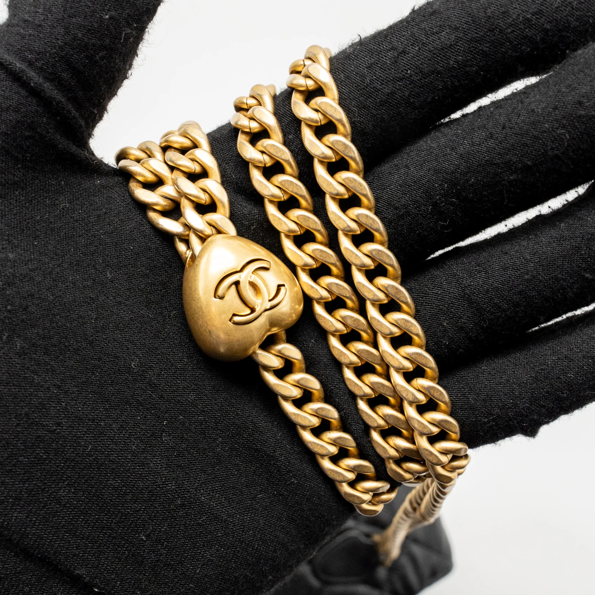 Chanel Coco Love Mini Flap Wallet on Chain Caviar Black GHW (Microchip) - Image 19