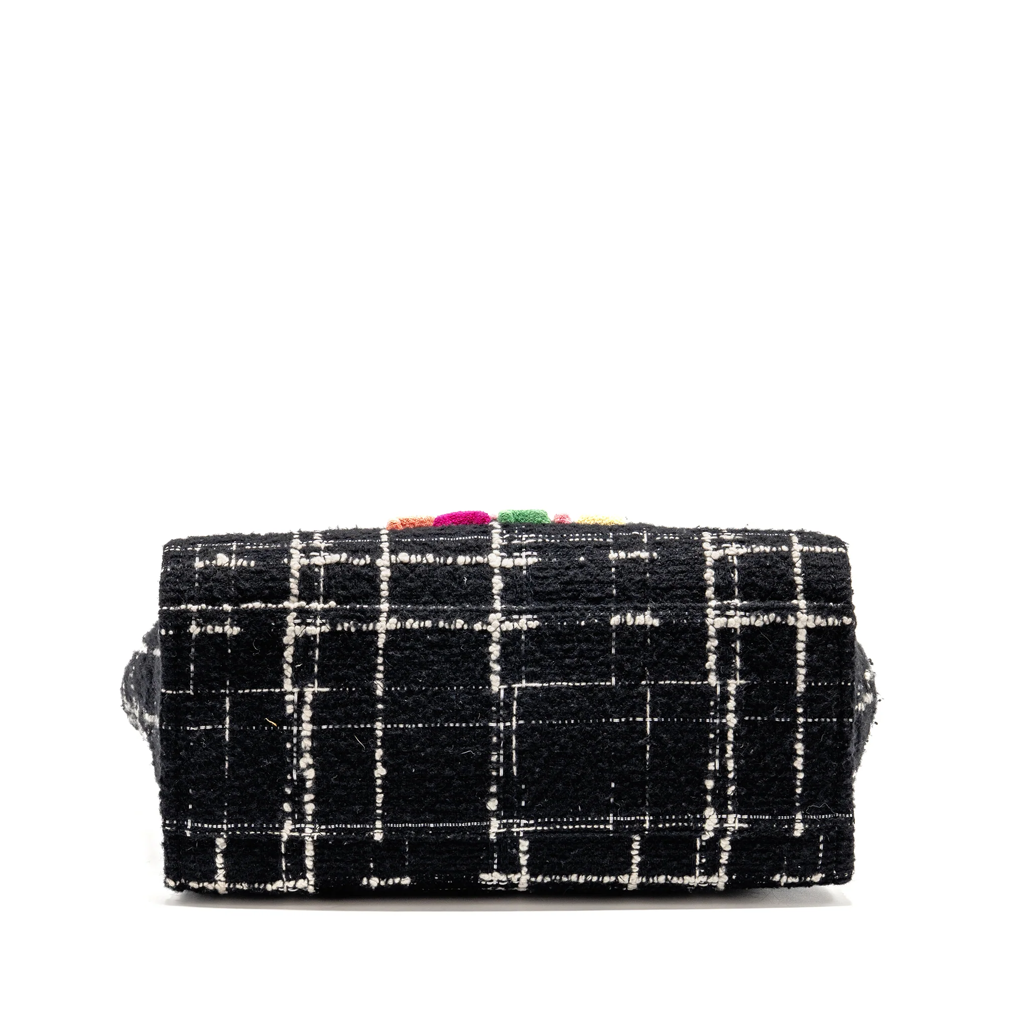 Chanel Deauville tote tweed black / multicolor LGHW (microchip) - Image 6