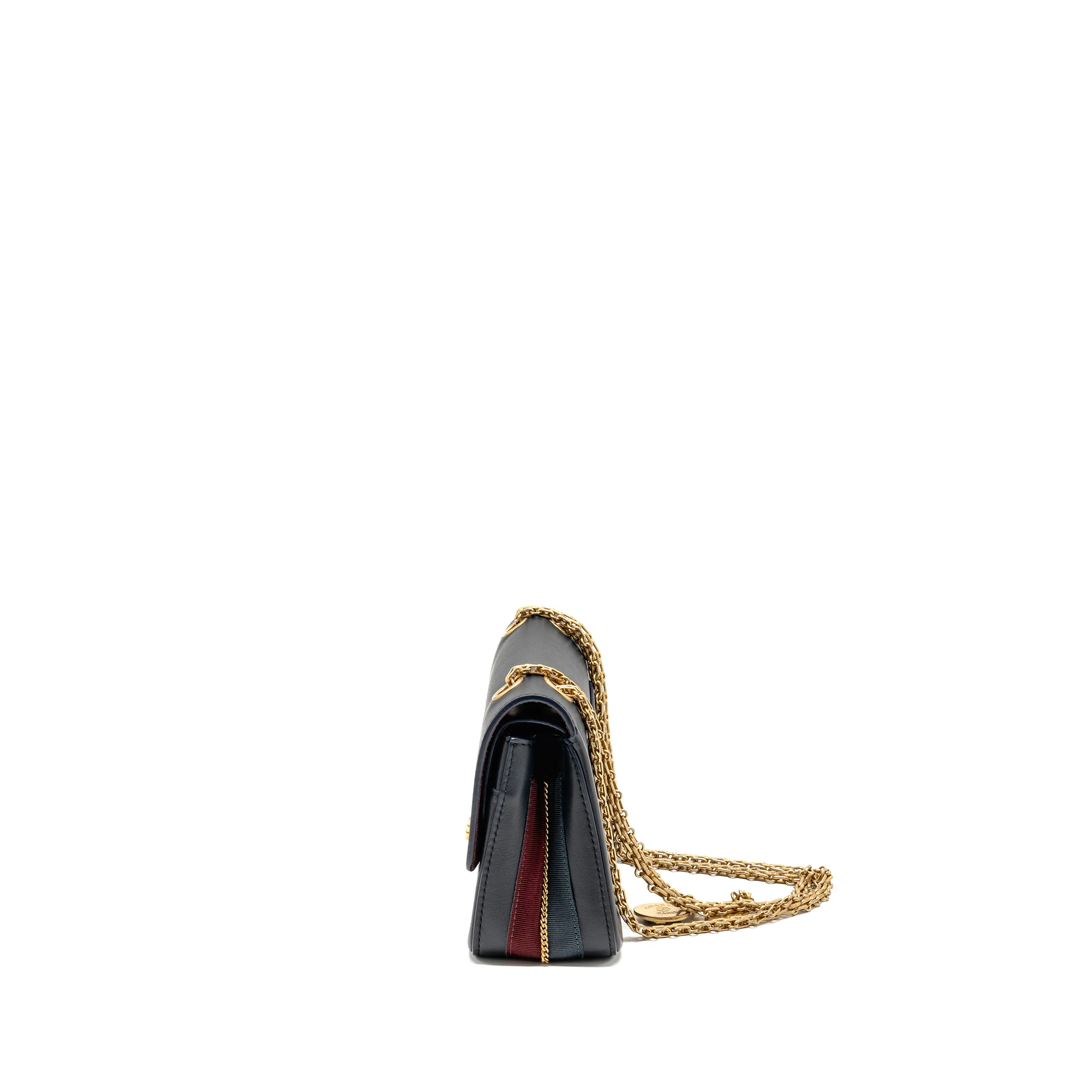 Chanel Detailed Charms Limited Edition 2.55 Reissue Bag Calfskin Dark Navy GHW - Image 4
