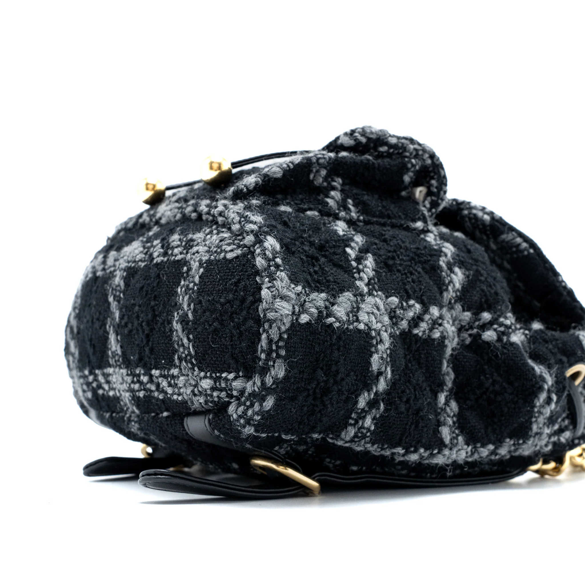 Chanel Duma Backpack Tweed Multicoloured Brushed GHW (Microchip) - Image 13