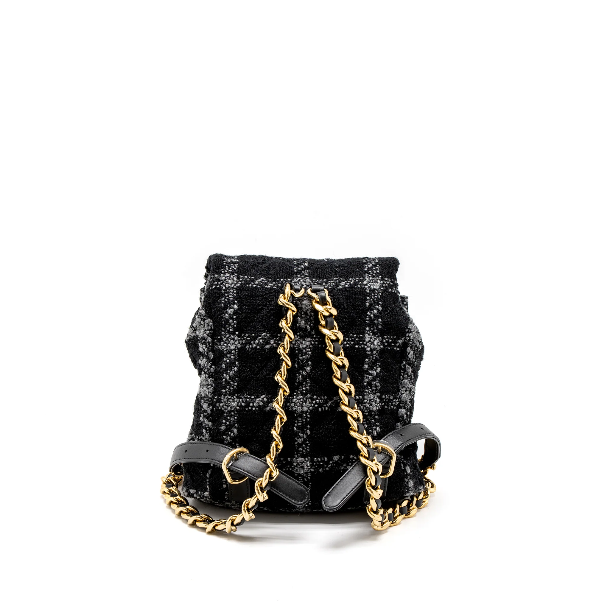 Chanel Duma Backpack Tweed Multicoloured Brushed GHW (Microchip) - Image 2