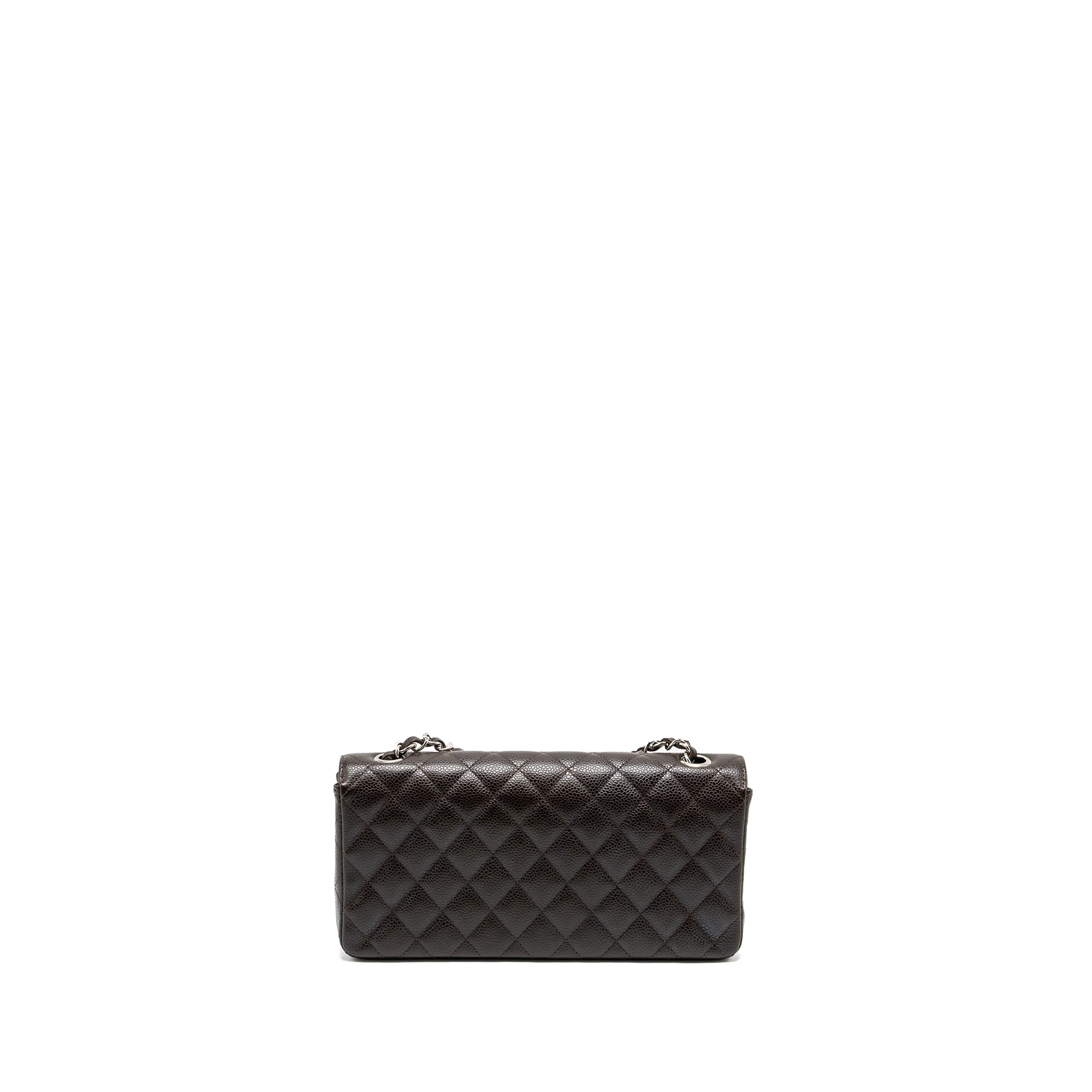 Chanel East West Classic quilted flap bag caviar chocolate SHW - Image 2