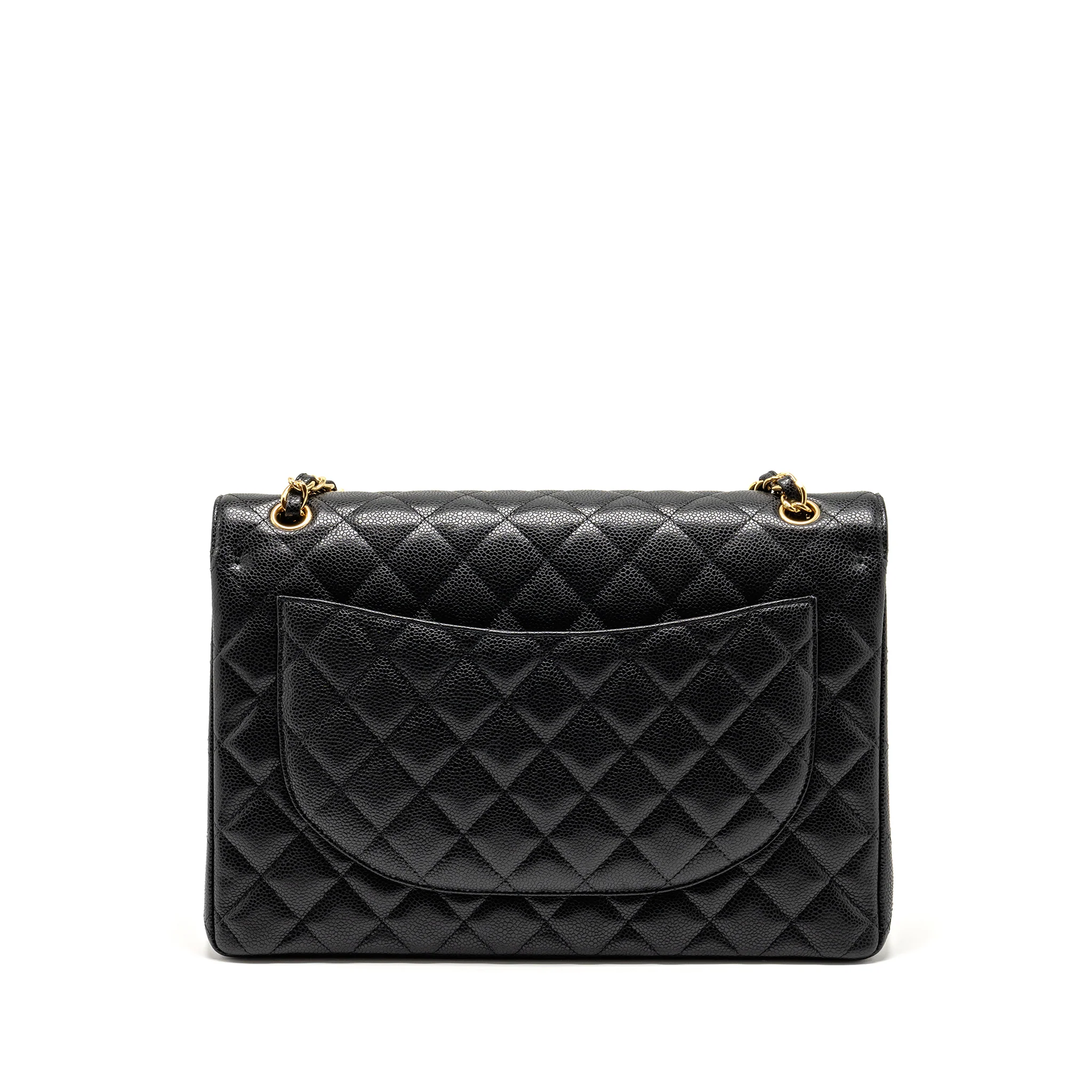 Chanel Maxi Classic Double Flap Bag Caviar Black GHW - Image 2