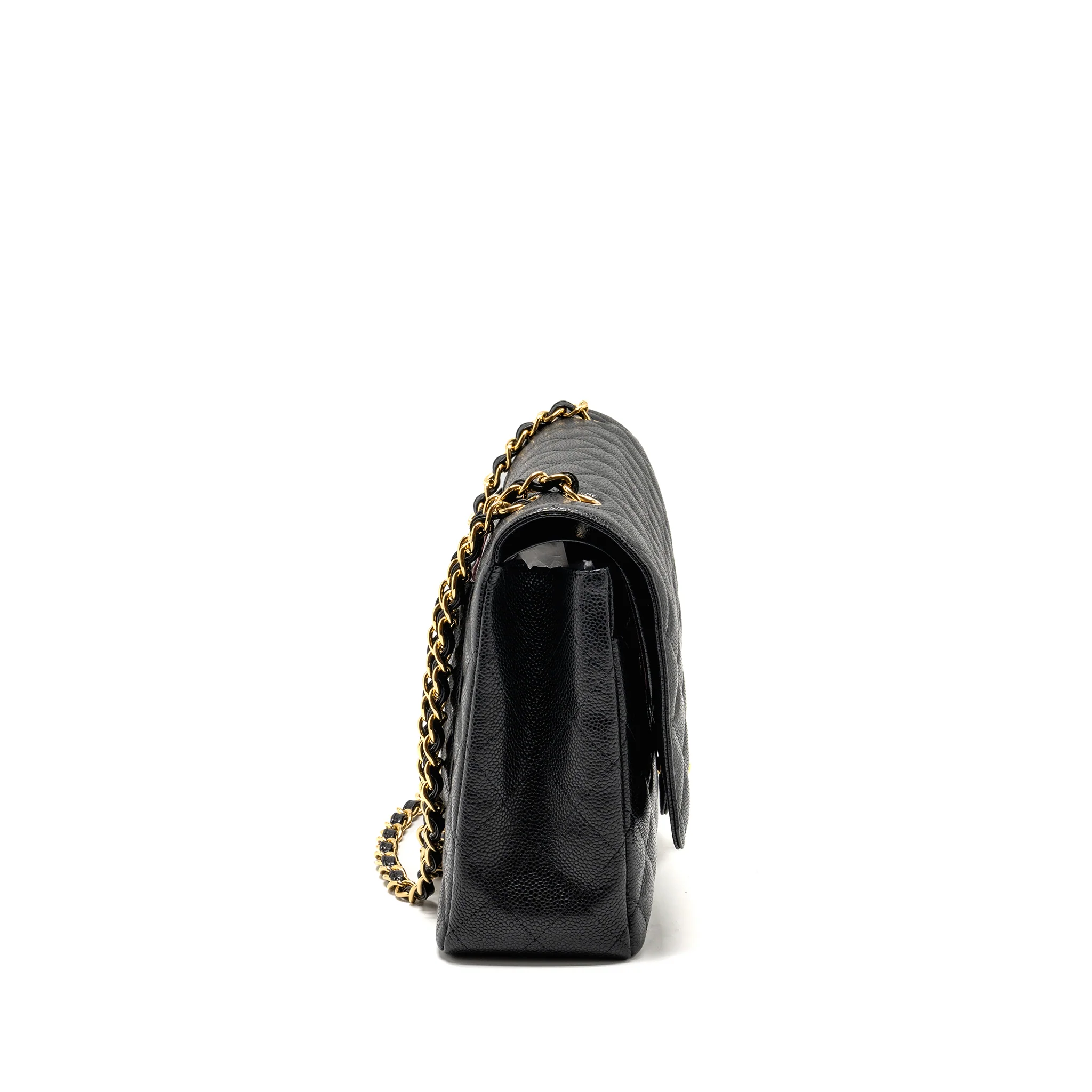 Chanel Maxi Classic Double Flap Bag Caviar Black GHW - Image 3