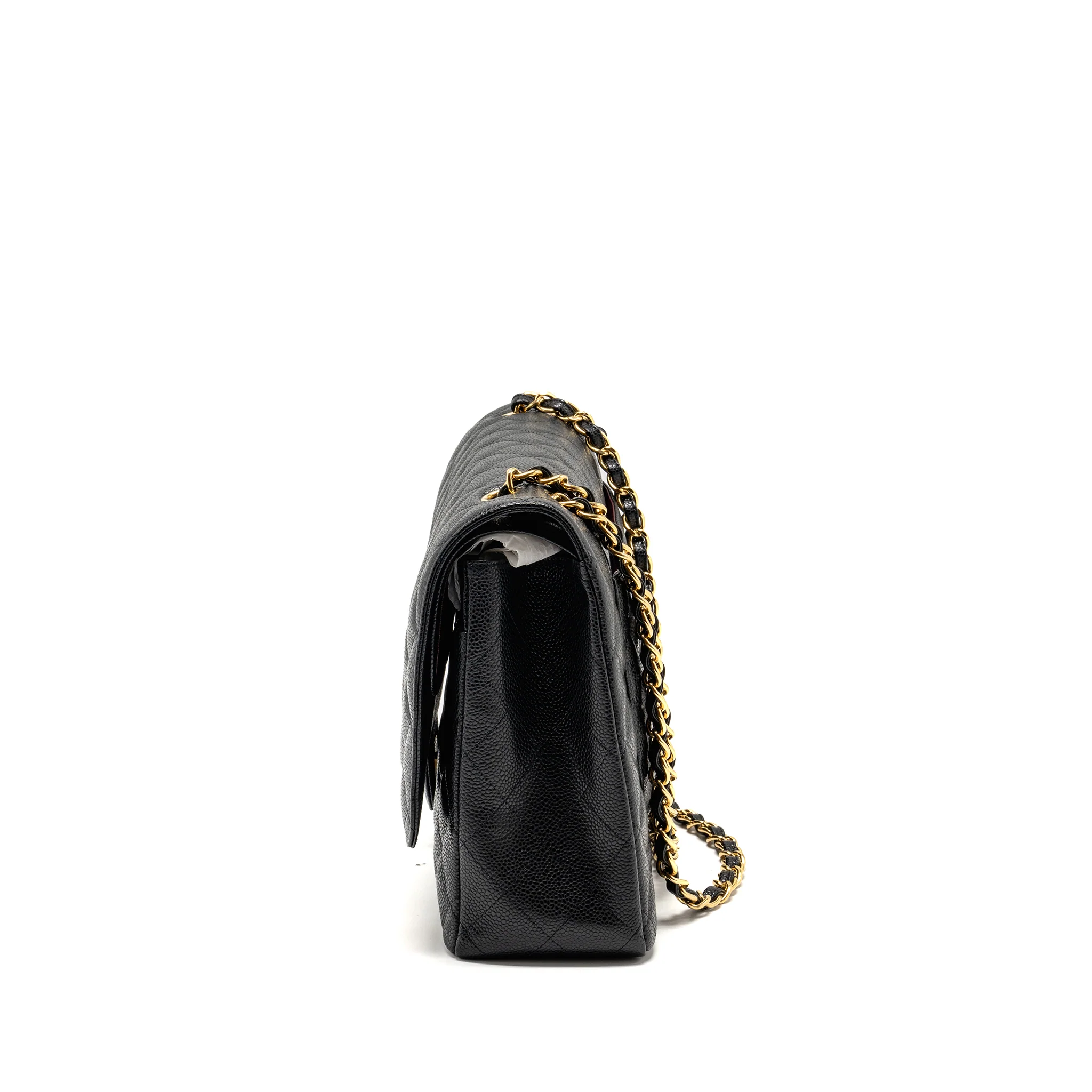 Chanel Maxi Classic Double Flap Bag Caviar Black GHW - Image 4