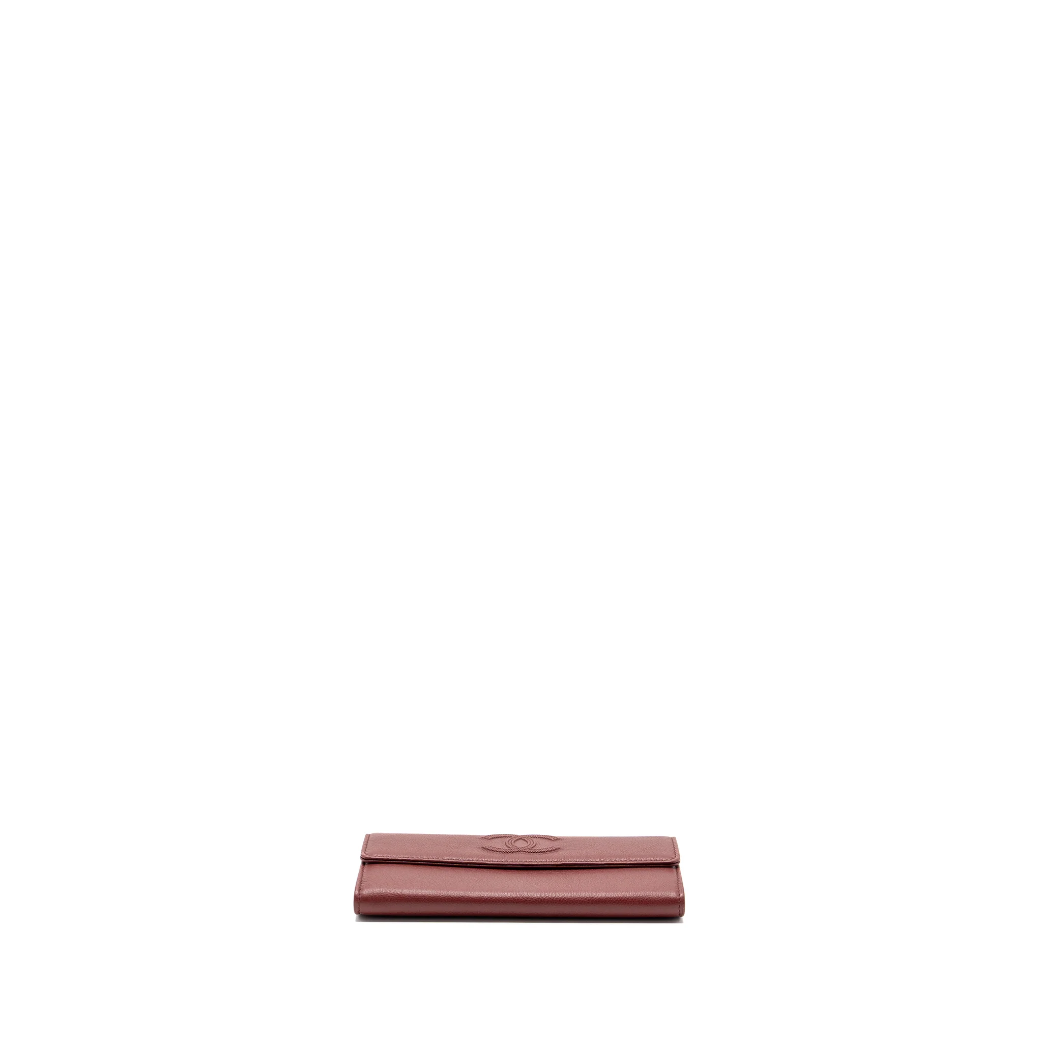 Chanel Flap Long Wallet Calfskin Red GHW - Image 6