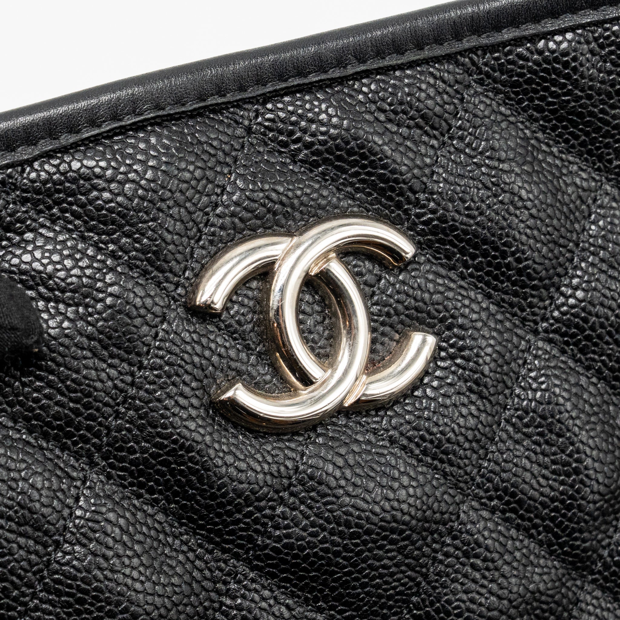 Chanel French Riviera Hobo Bag Caviar Black SHW - Image 14