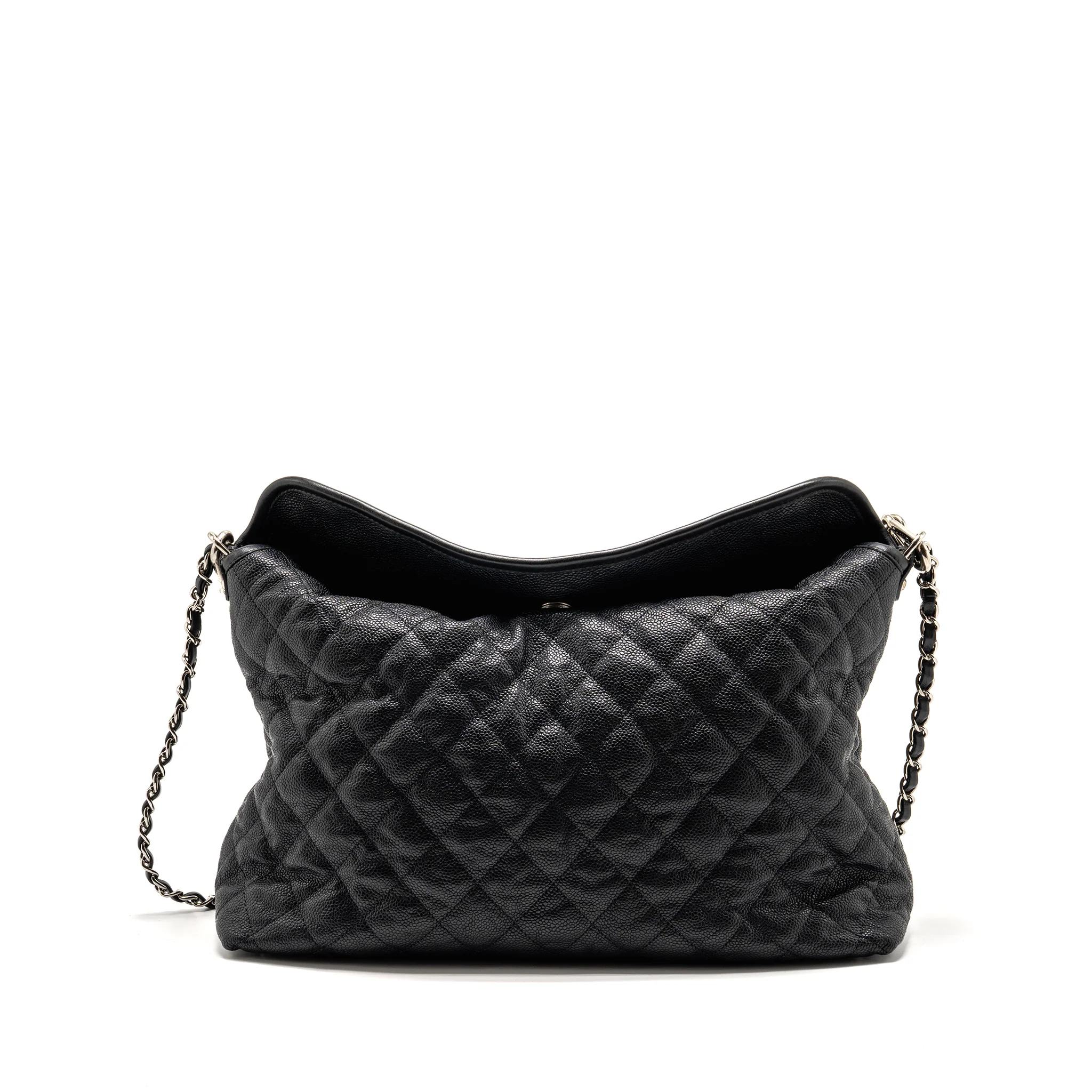 Chanel French Riviera Hobo Bag Caviar Black SHW - Image 2