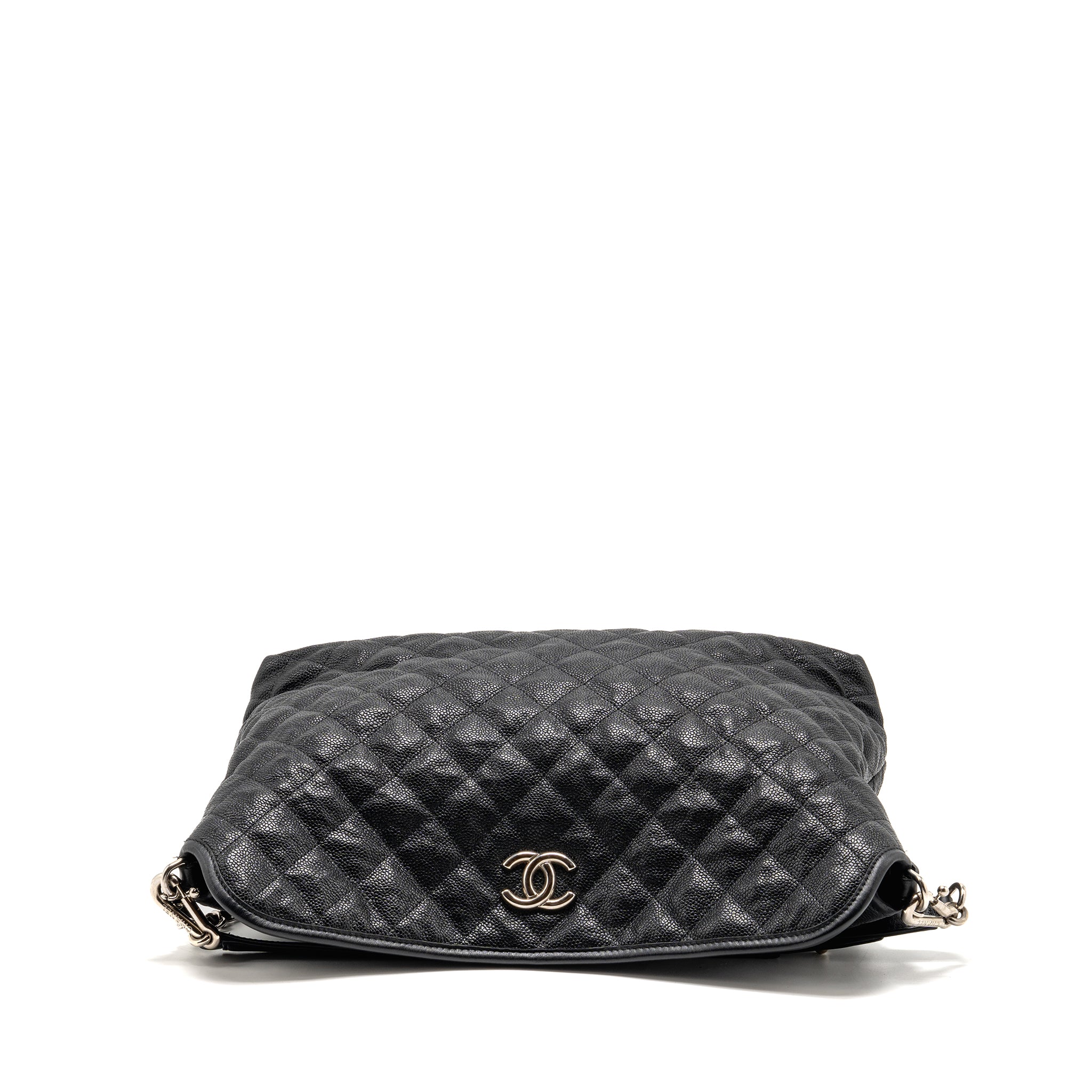 Chanel French Riviera Hobo Bag Caviar Black SHW - Image 5