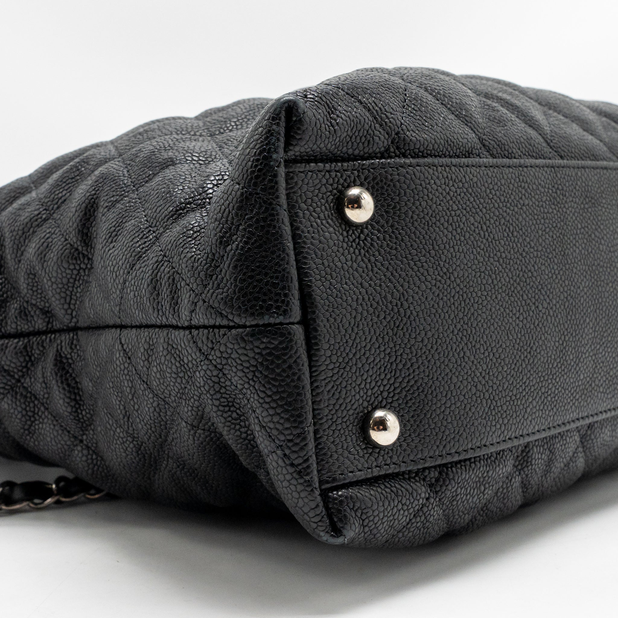 Chanel French Riviera Hobo Bag Caviar Black SHW - Image 7
