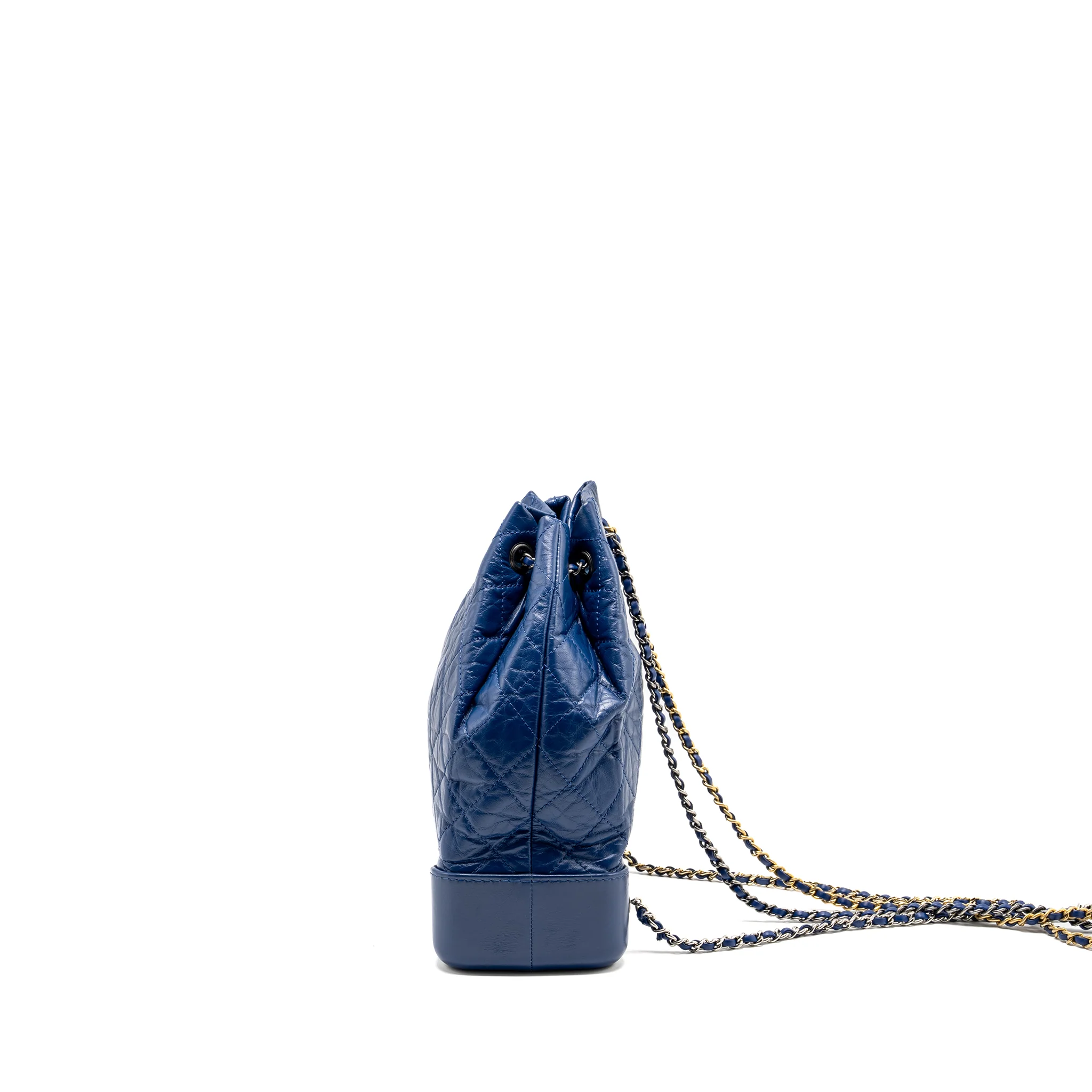 Chanel Gabrielle Backpack Aged Calfskin Blue Multicolour Hardware - Image 4