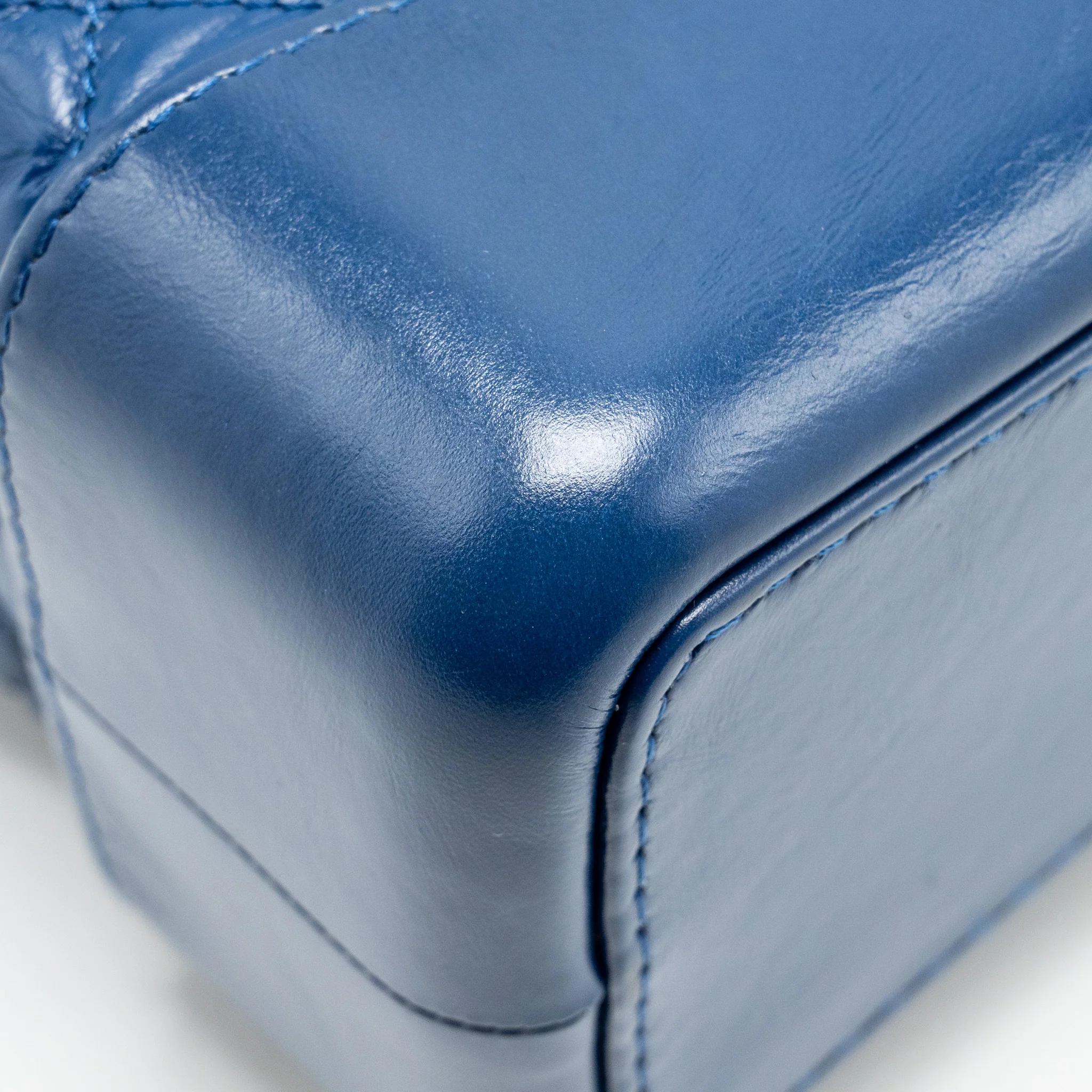 Chanel Gabrielle Backpack Aged Calfskin Blue Multicolour Hardware - Image 9