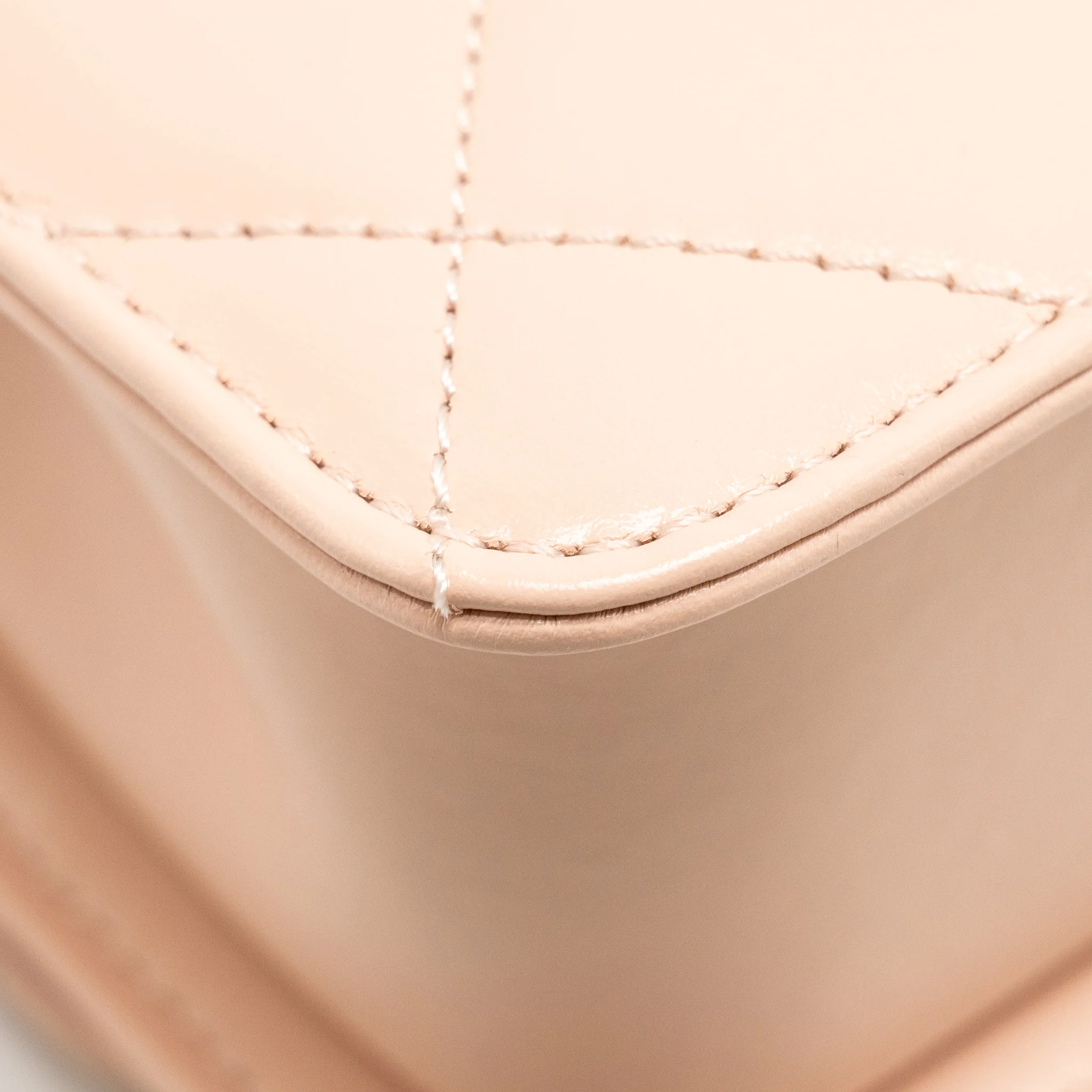 Chanel Gold Crush Mini Flap Bag Calfskin Light Pink GHW (microchip) - Image 10