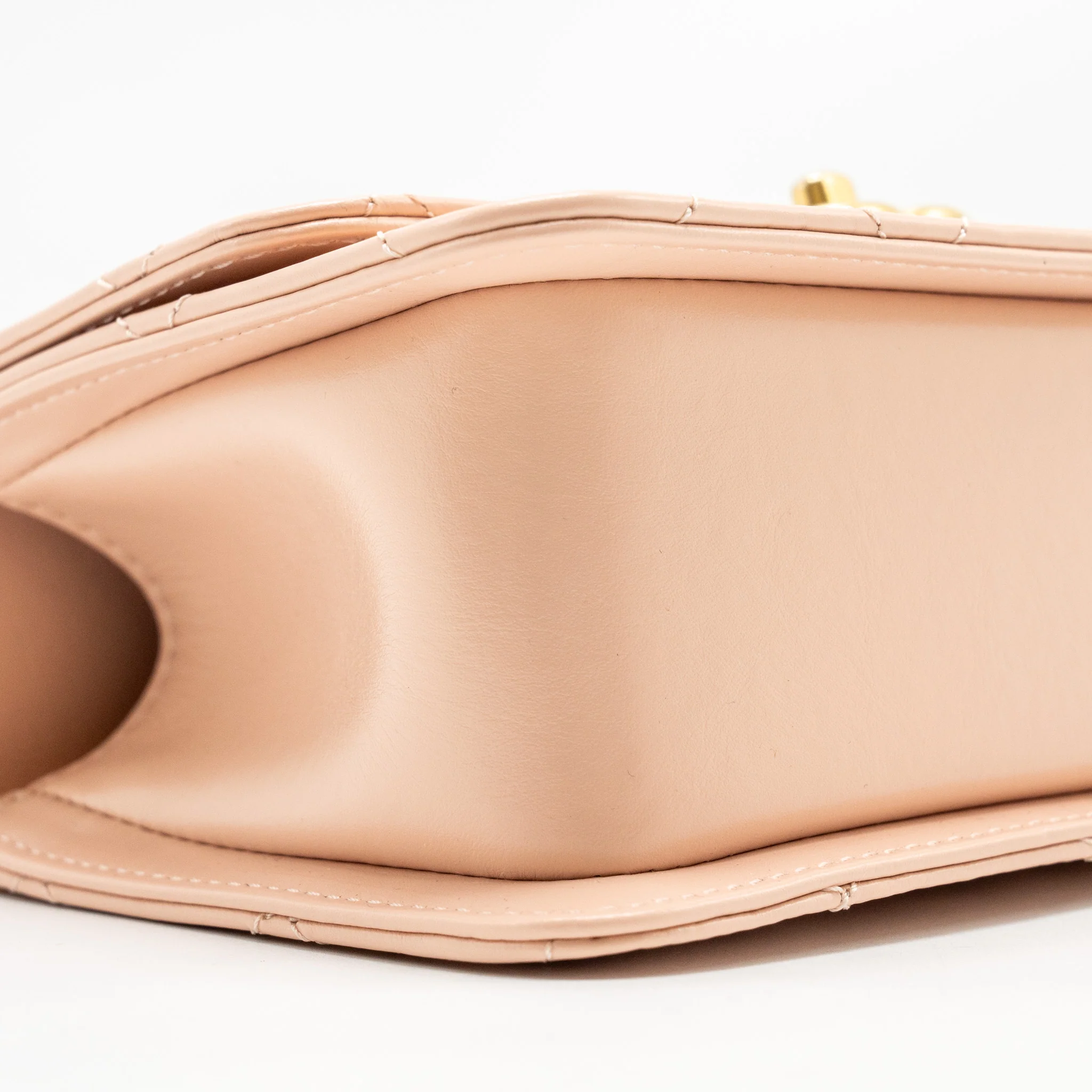 Chanel Gold Crush Mini Flap Bag Calfskin Light Pink GHW (microchip) - Image 6