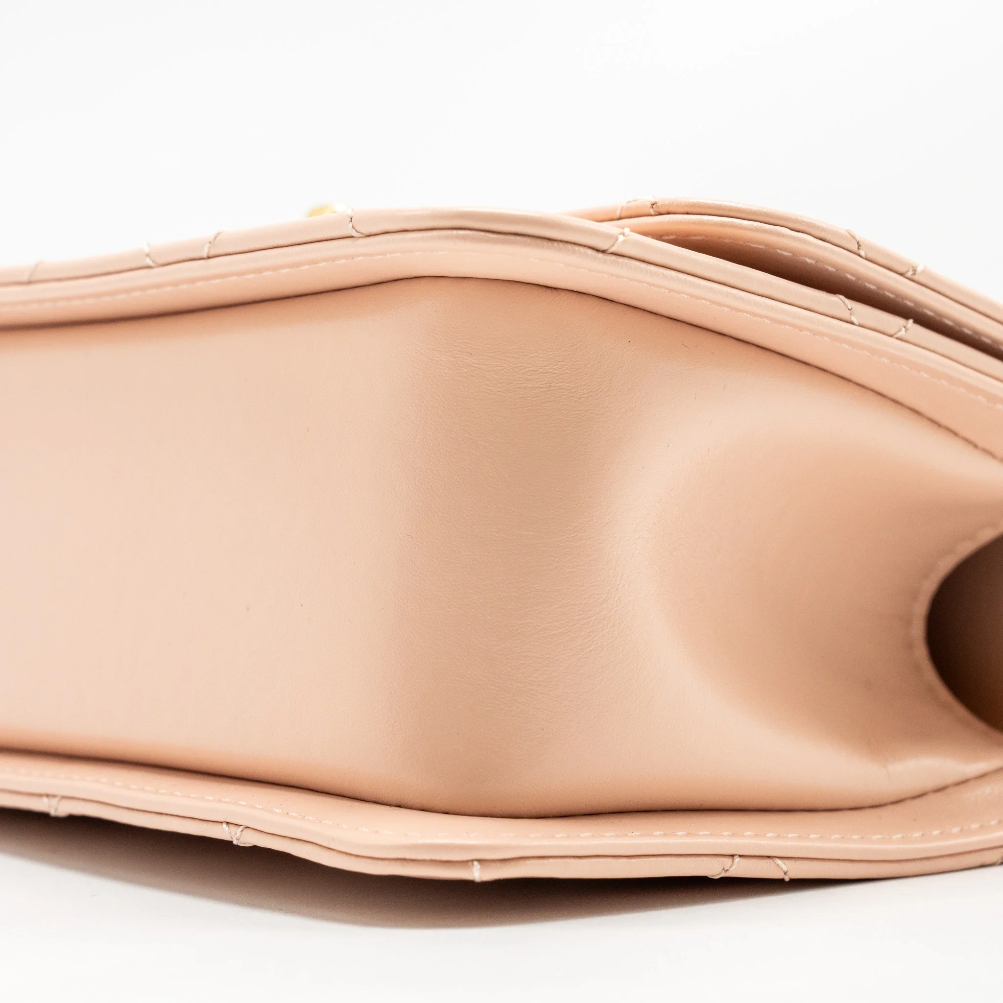 Chanel Gold Crush Mini Flap Bag Calfskin Light Pink GHW (microchip) - Image 7
