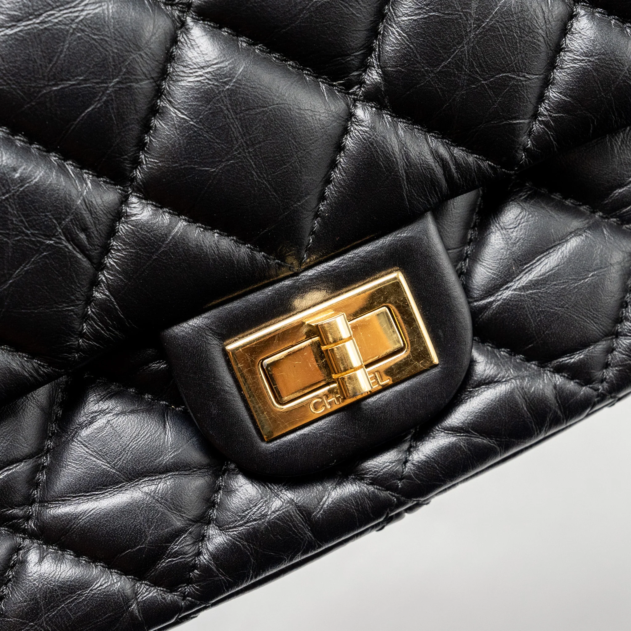 Chanel Hanger Reissue Flap Bag Limited Edition Aged Calfskin Black GHW - Image 14