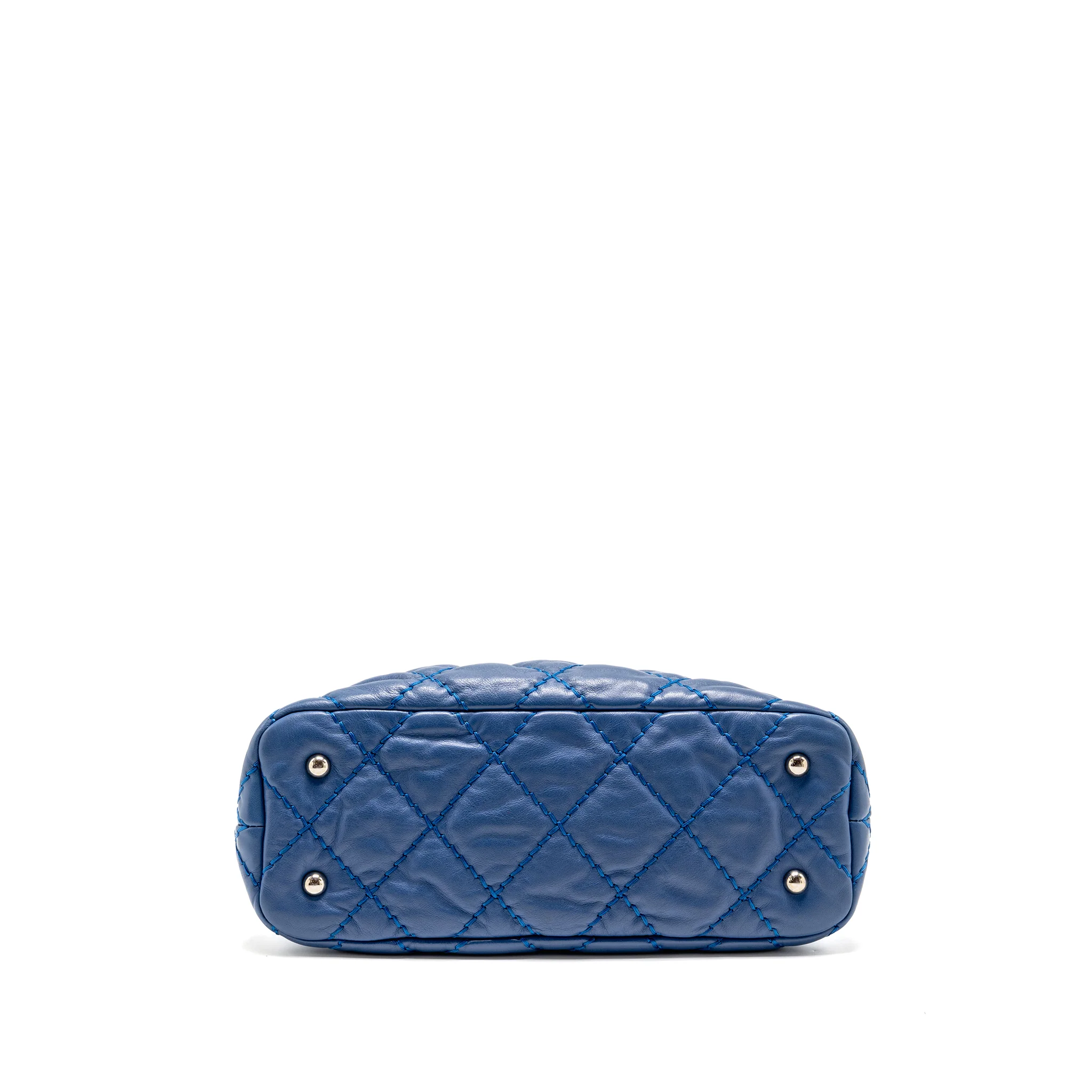 Chanel Hobo Shoulder Bag calfskin Blue SHW - Image 5