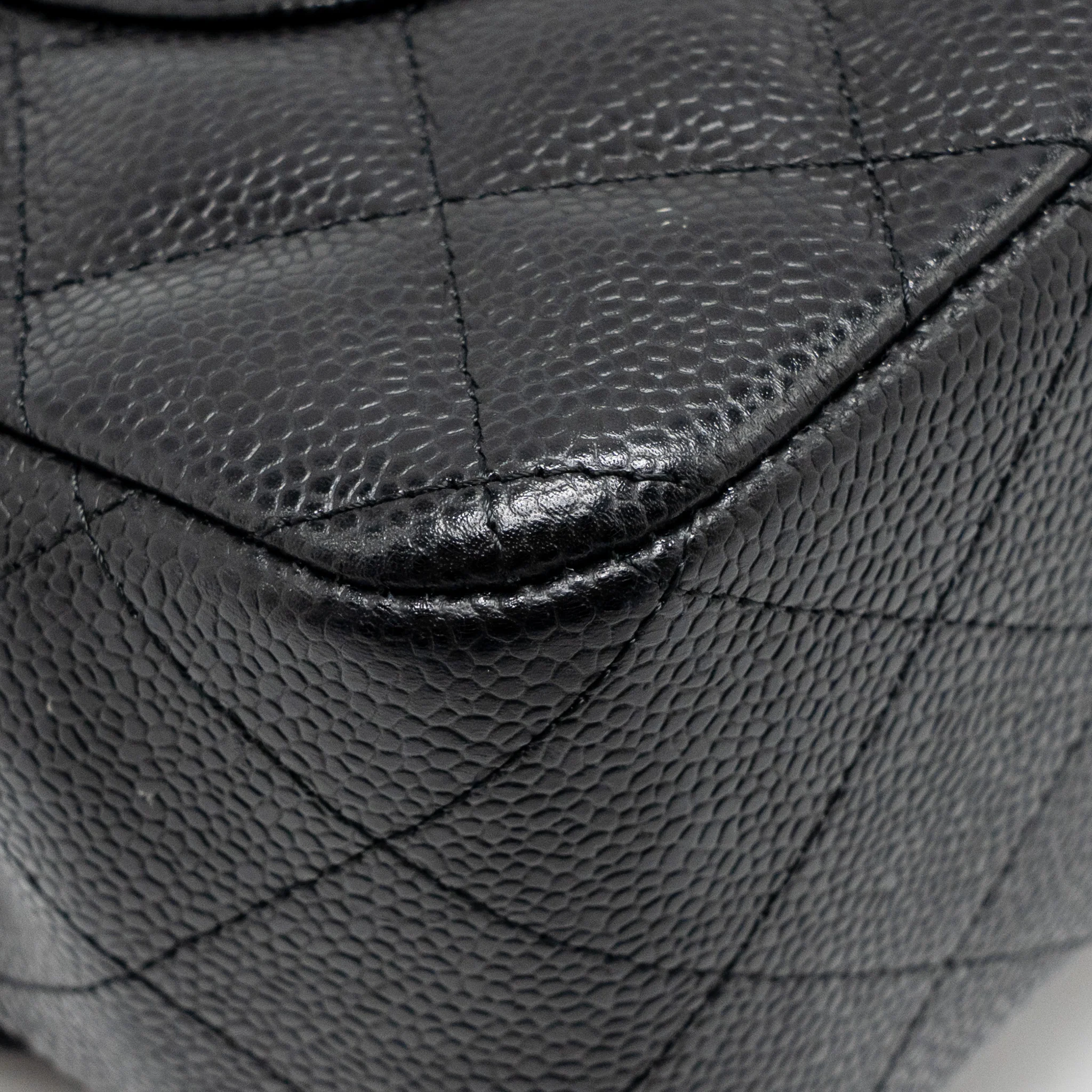 Chanel Jumbo Classic Double Flap Bag Caviar Black GHW - Image 11