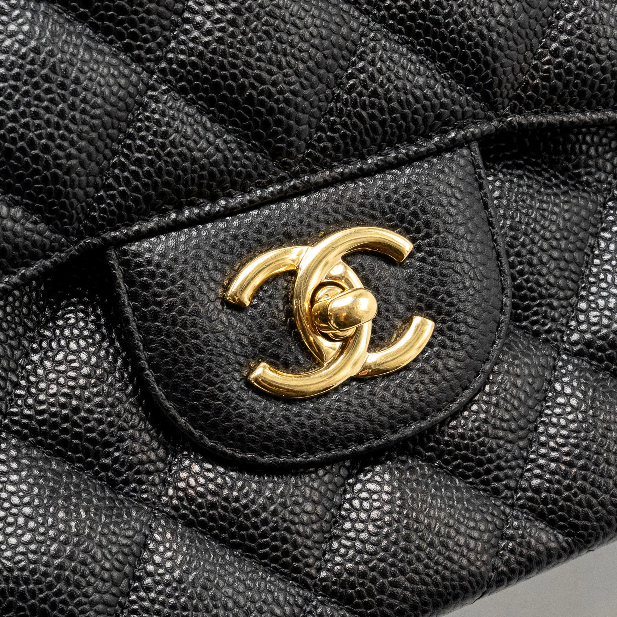 Chanel Jumbo Classic Double Flap Bag Caviar Black GHW - Image 12