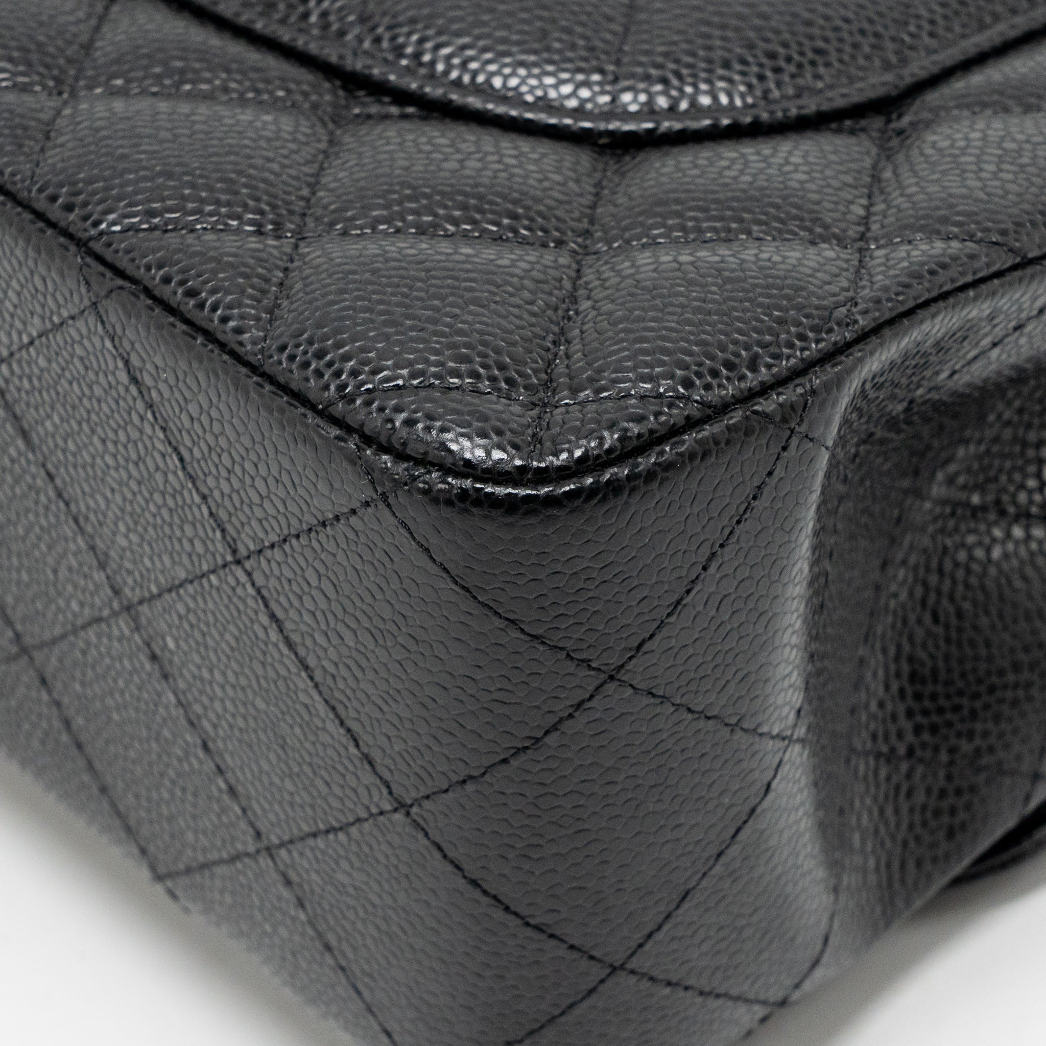 Chanel Jumbo Classic Double Flap Bag Caviar Black GHW (Microchip) - Image 12