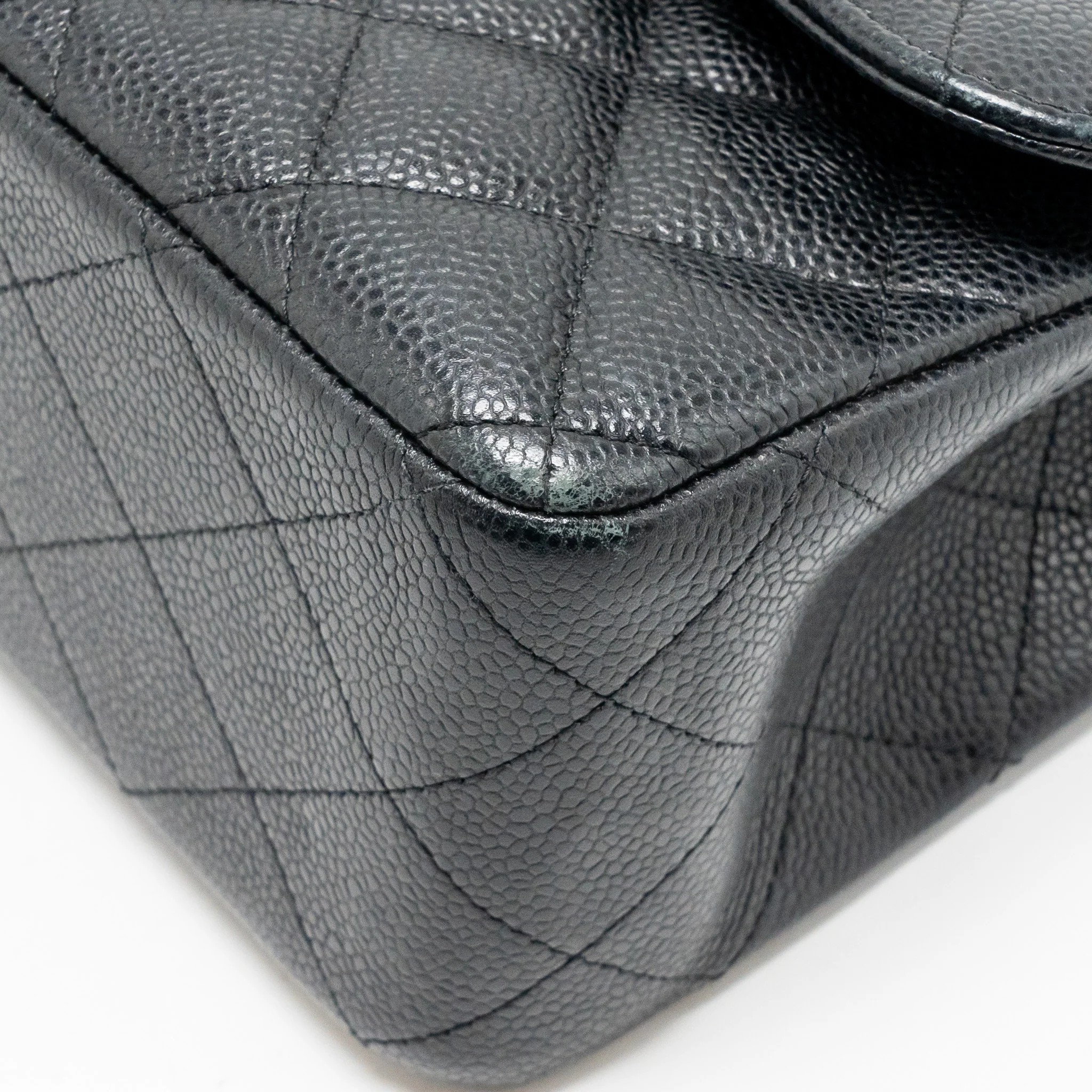 Chanel jumbo classic Double flap bag caviar black SHW - Image 10
