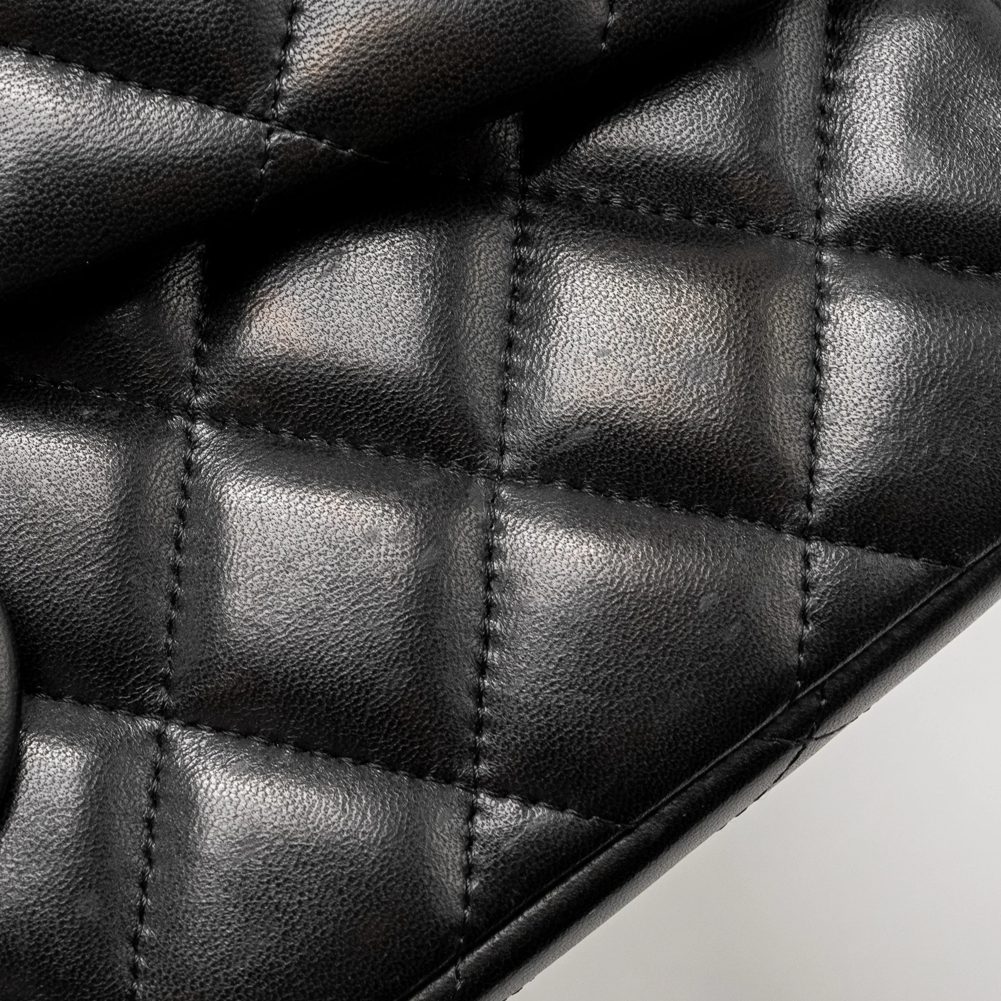 Chanel Jumbo Classic Double Flap Bag Lambskin BLACK GHW - Image 15