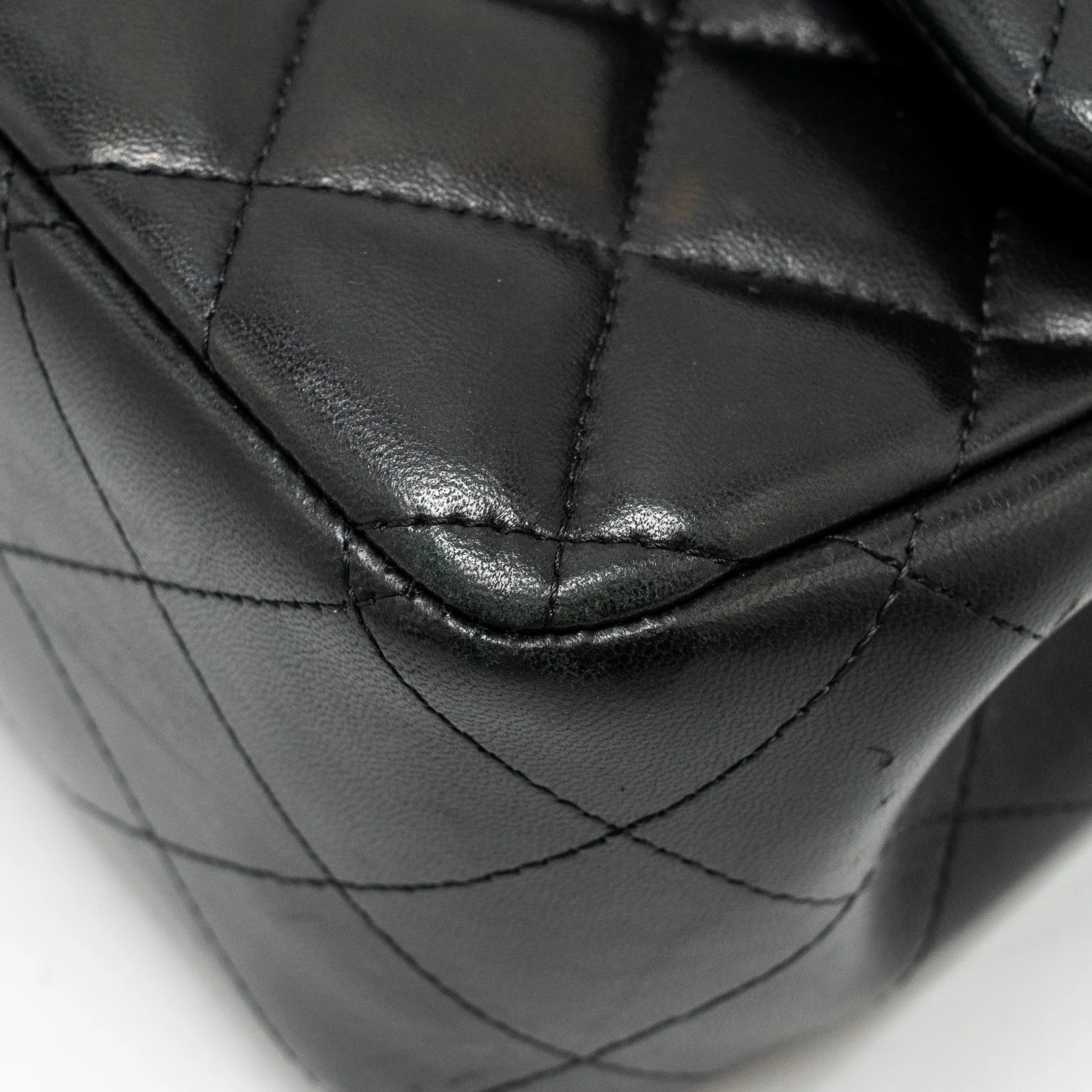 Chanel Jumbo Classic Double Flap Bag Lambskin BLACK GHW - Image 8