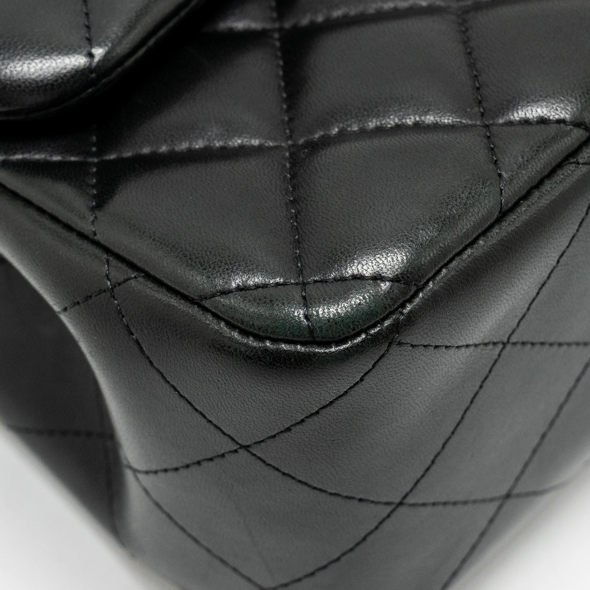 Chanel Jumbo Classic Double Flap Bag Lambskin BLACK GHW - Image 9