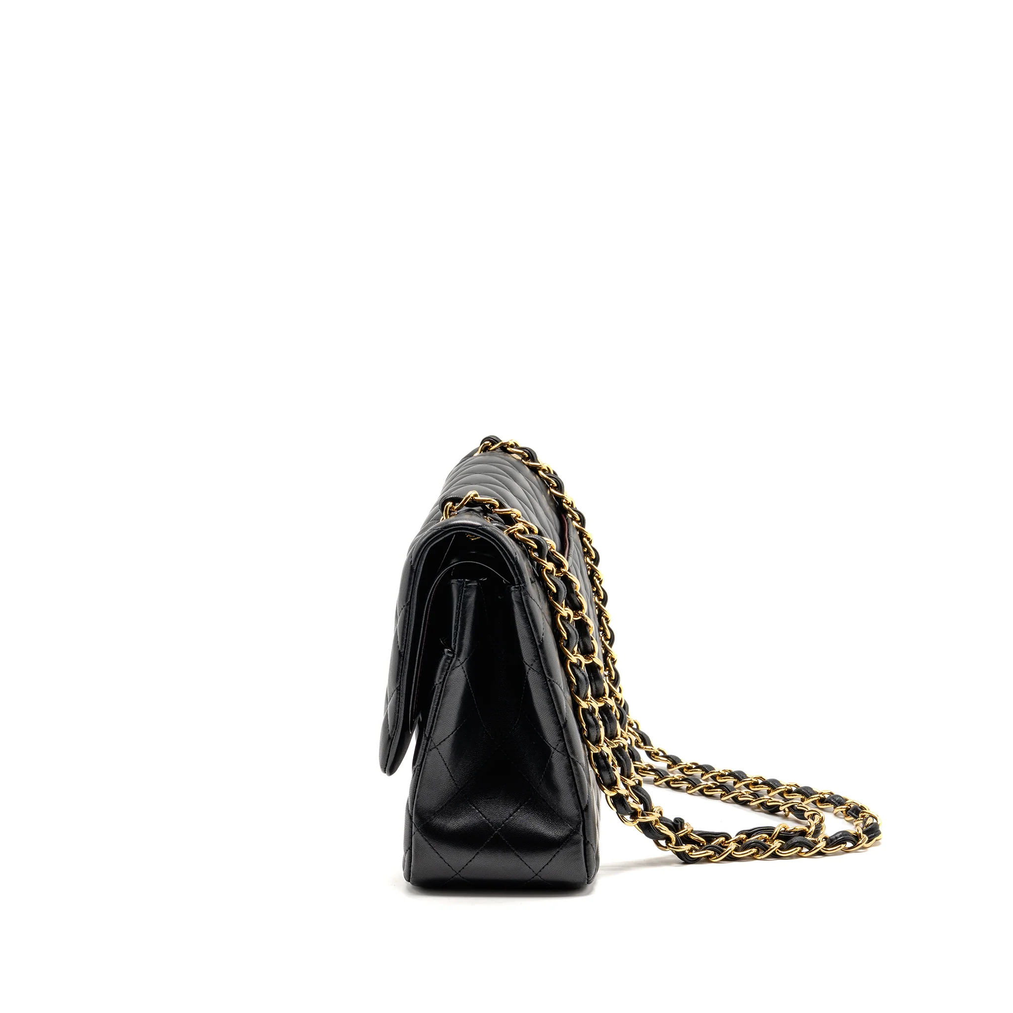 Chanel Jumbo Classic Double Flap Bag Lambskin Black GHW - Image 4