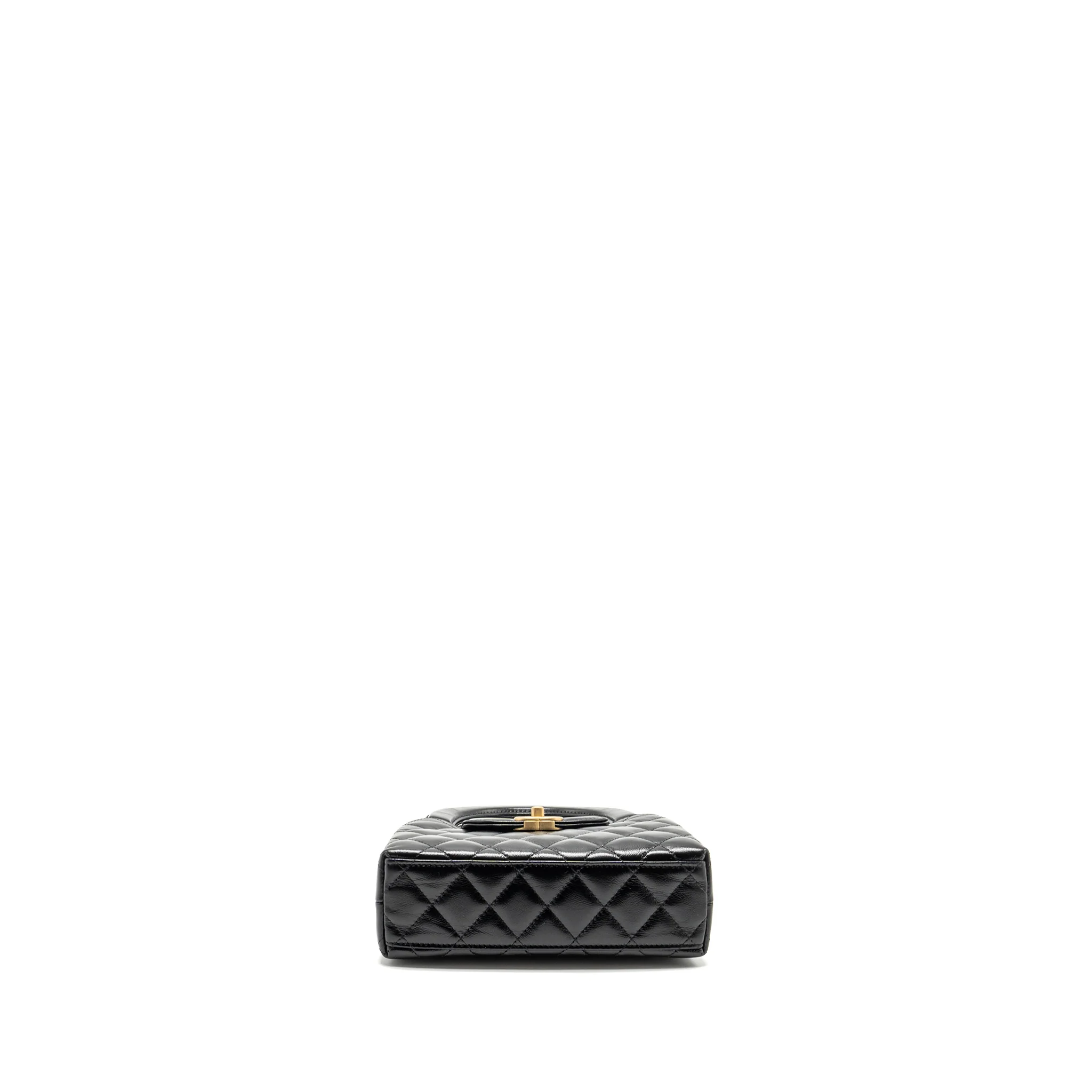 Chanel Mini Kelly Shopping Tote Bag Calfskin Black GHW (Microchip) - Image 5