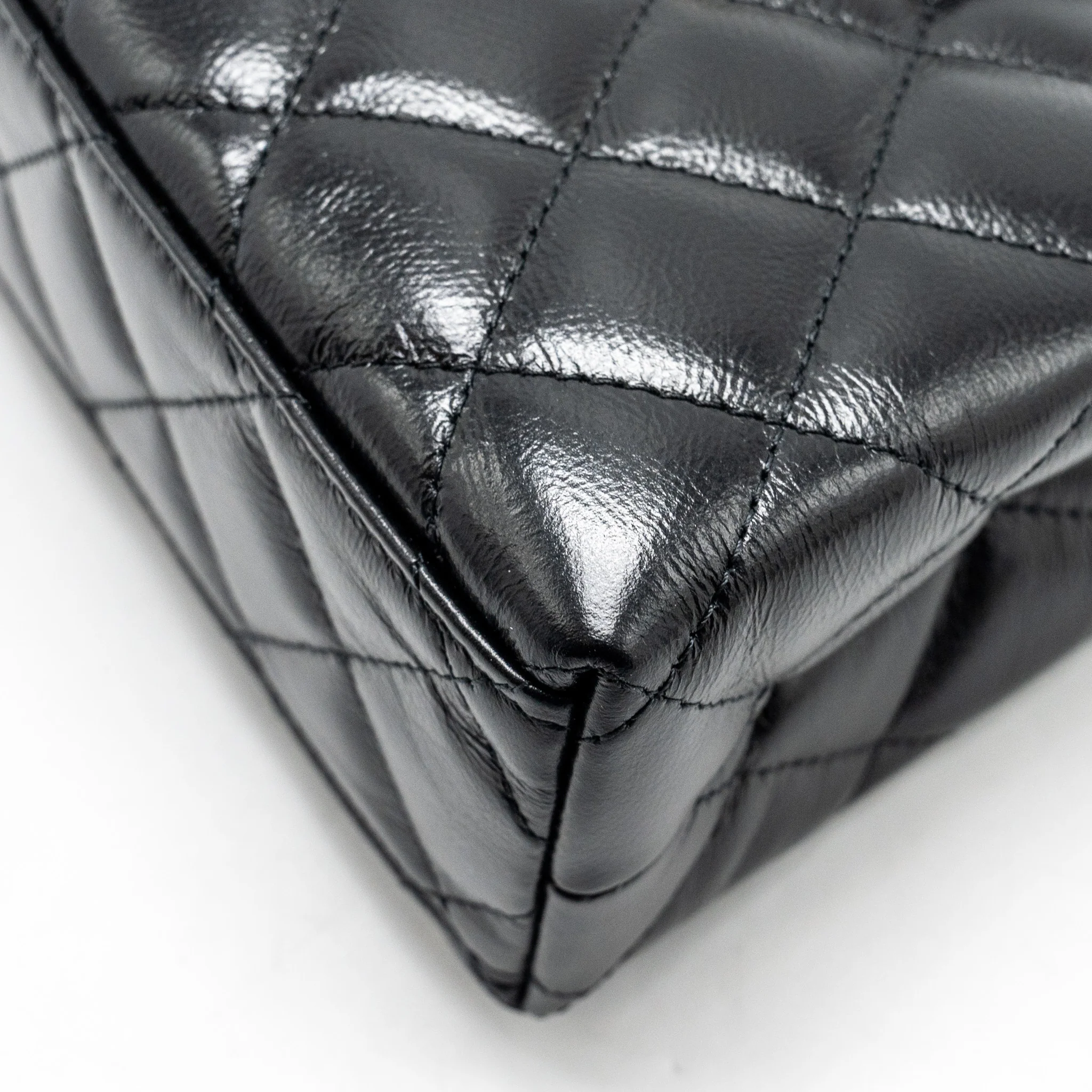 Chanel Mini Kelly Shopping Tote Bag Calfskin Black GHW (Microchip) - Image 9