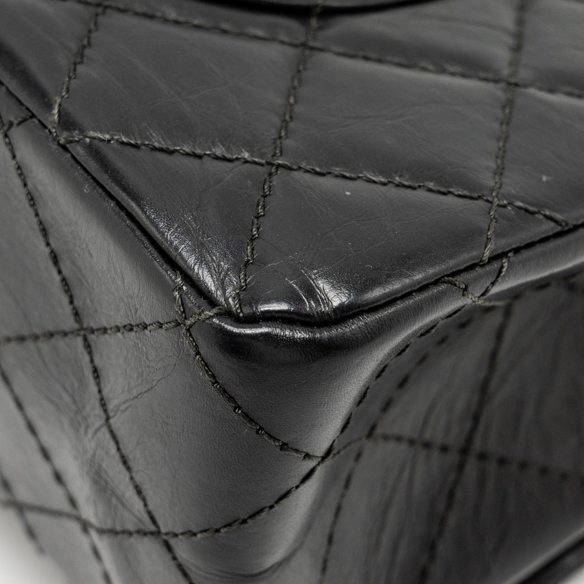 Chanel Large 2.55 226 Reissue Double Flap Bag Aged Calfskin Black GHW - Image 10
