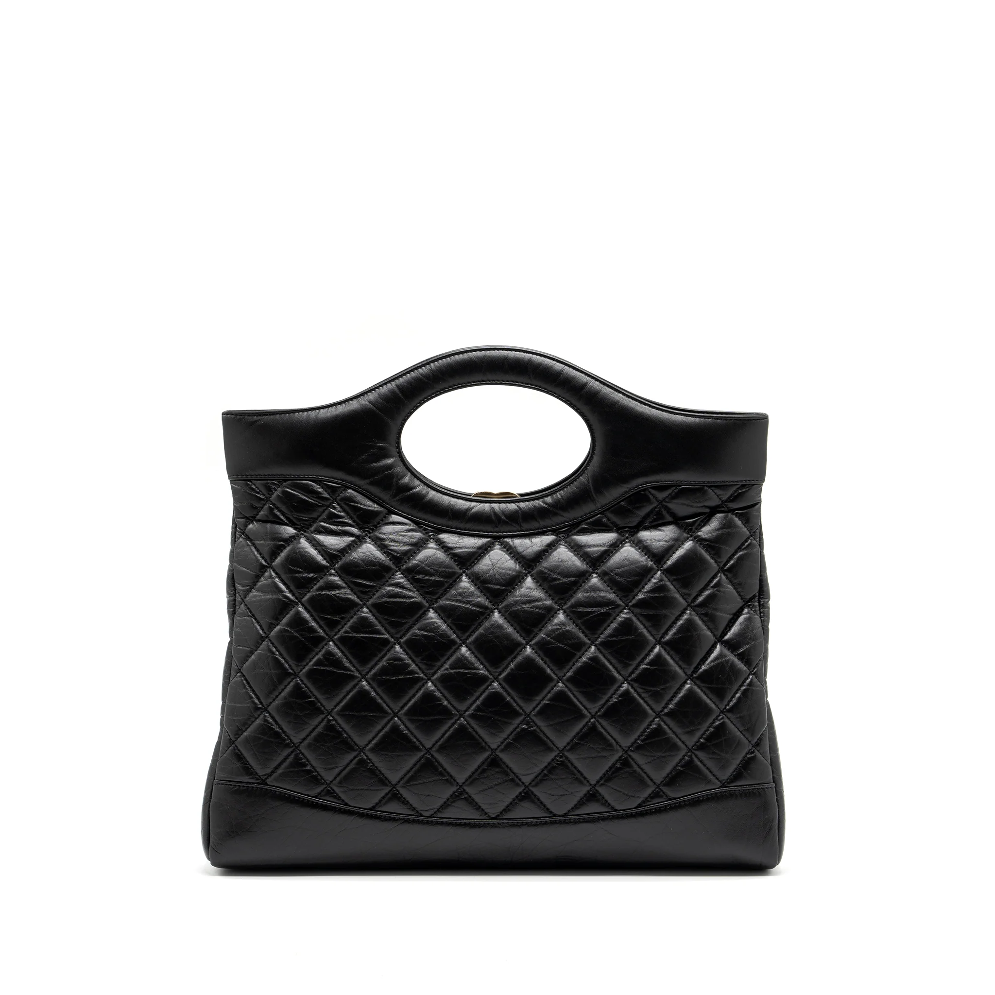 Chanel Large 31 Bag Aged Calfskin Black LGHW (Microchip) - Image 2