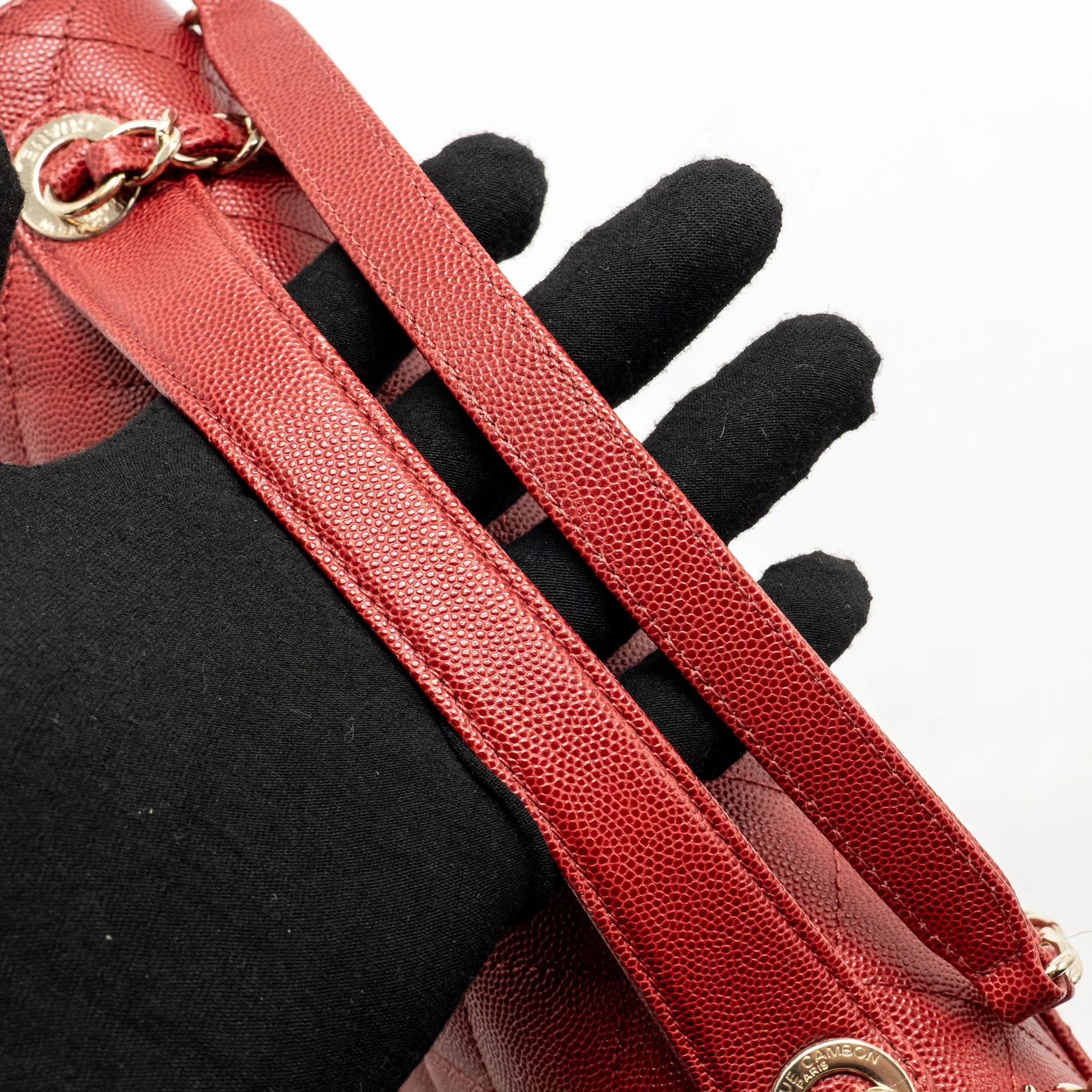 Chanel Large Business Affinity Caviar Red LGHW - Image 12
