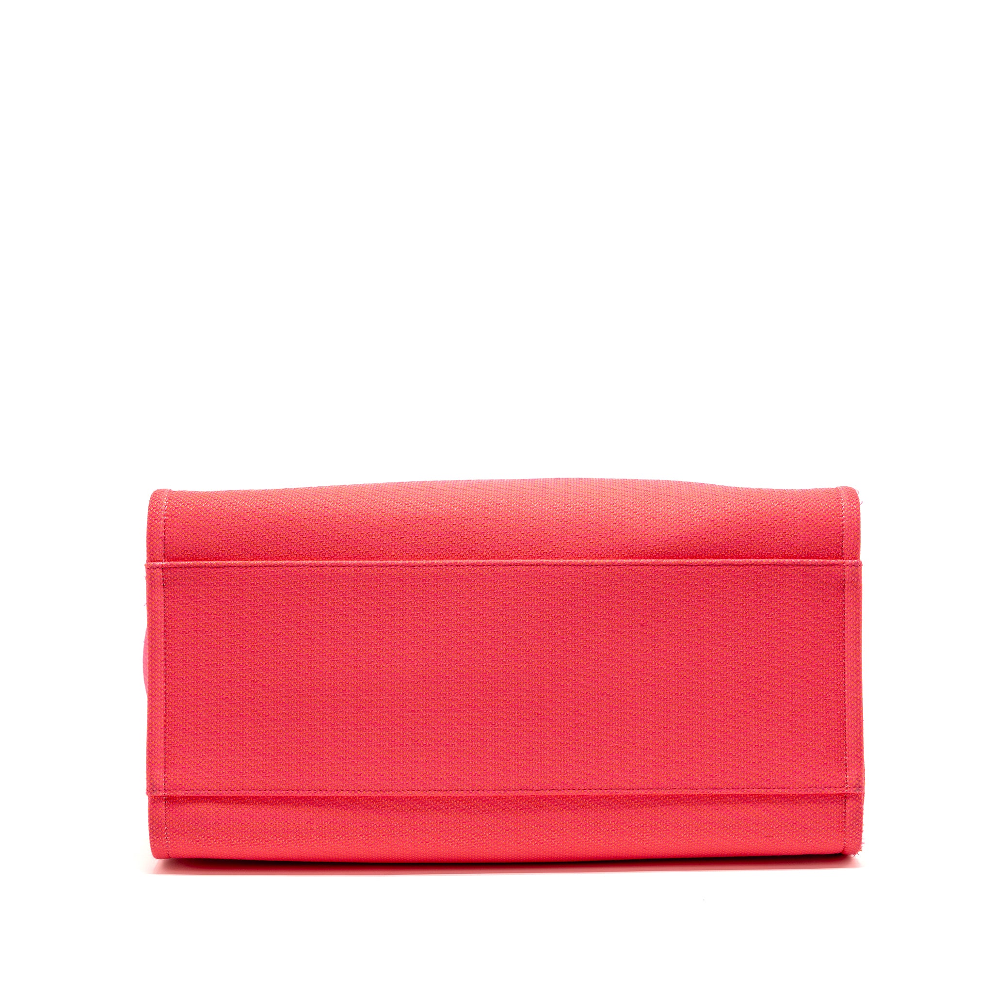 Chanel Large Deauville Tote Shopping Bag Canvas/Calfskin Hot Pink SHW - Image 5