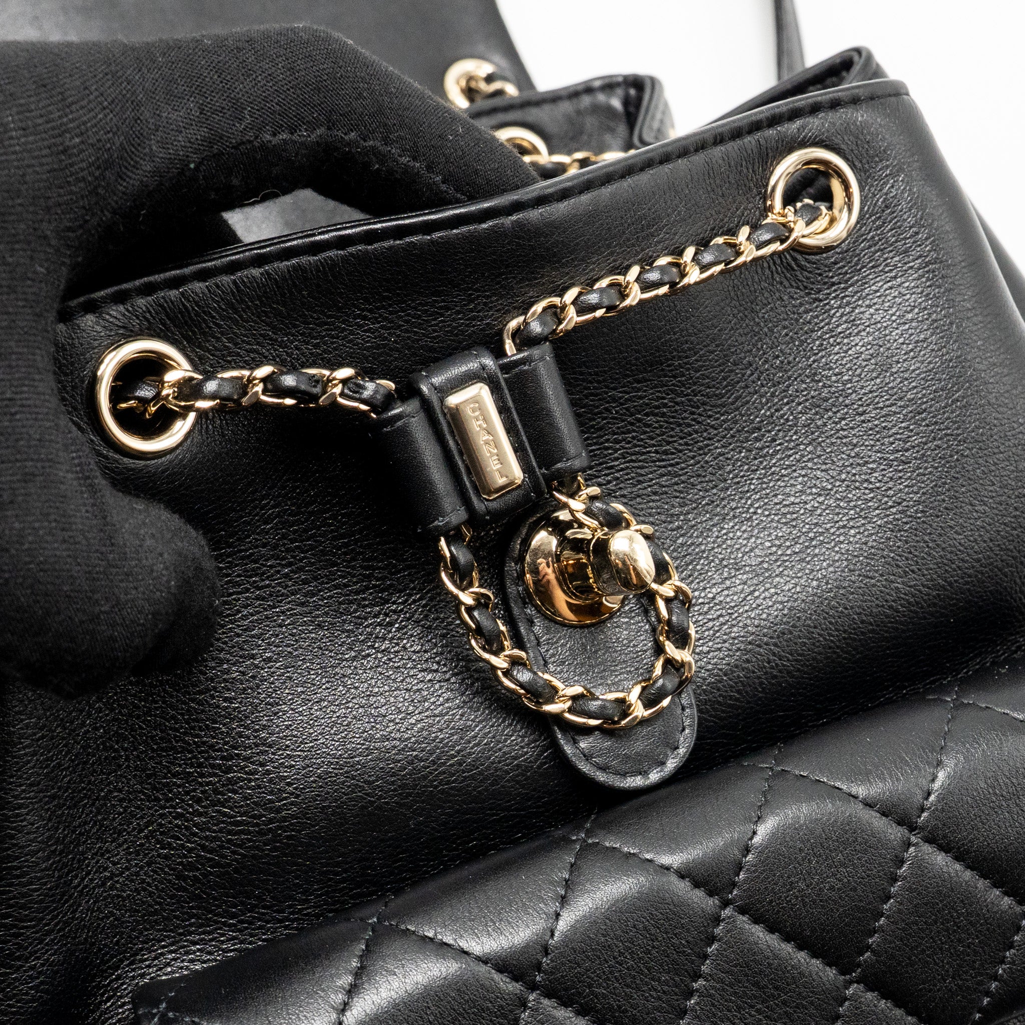 Chanel Large Duma Backpack Calfskin Black LGHW (Microchip) - Image 13