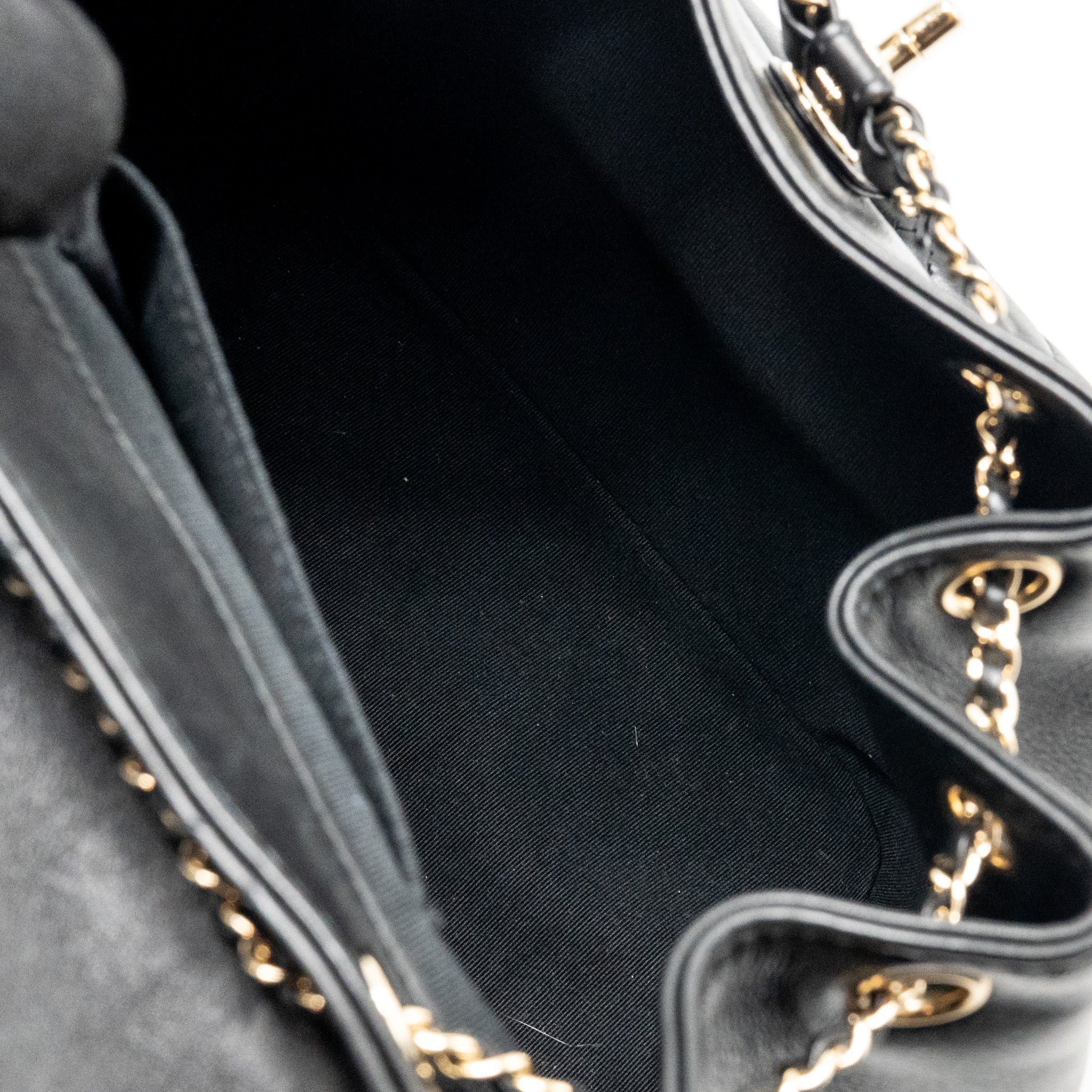 Chanel Large Duma Backpack Calfskin Black LGHW (Microchip) - Image 15