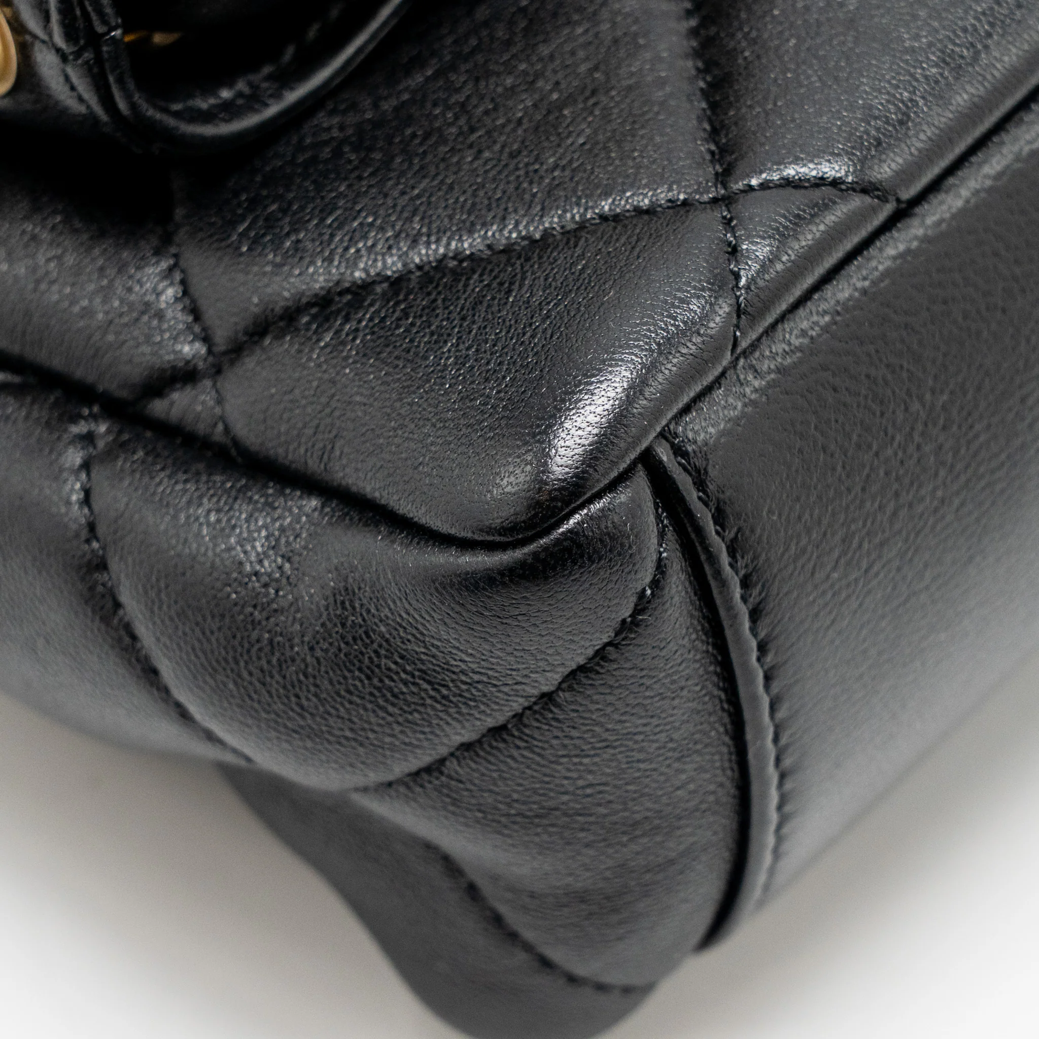Chanel Large Hobo Bag Lambskin Black GHW (Microchip) - Image 11