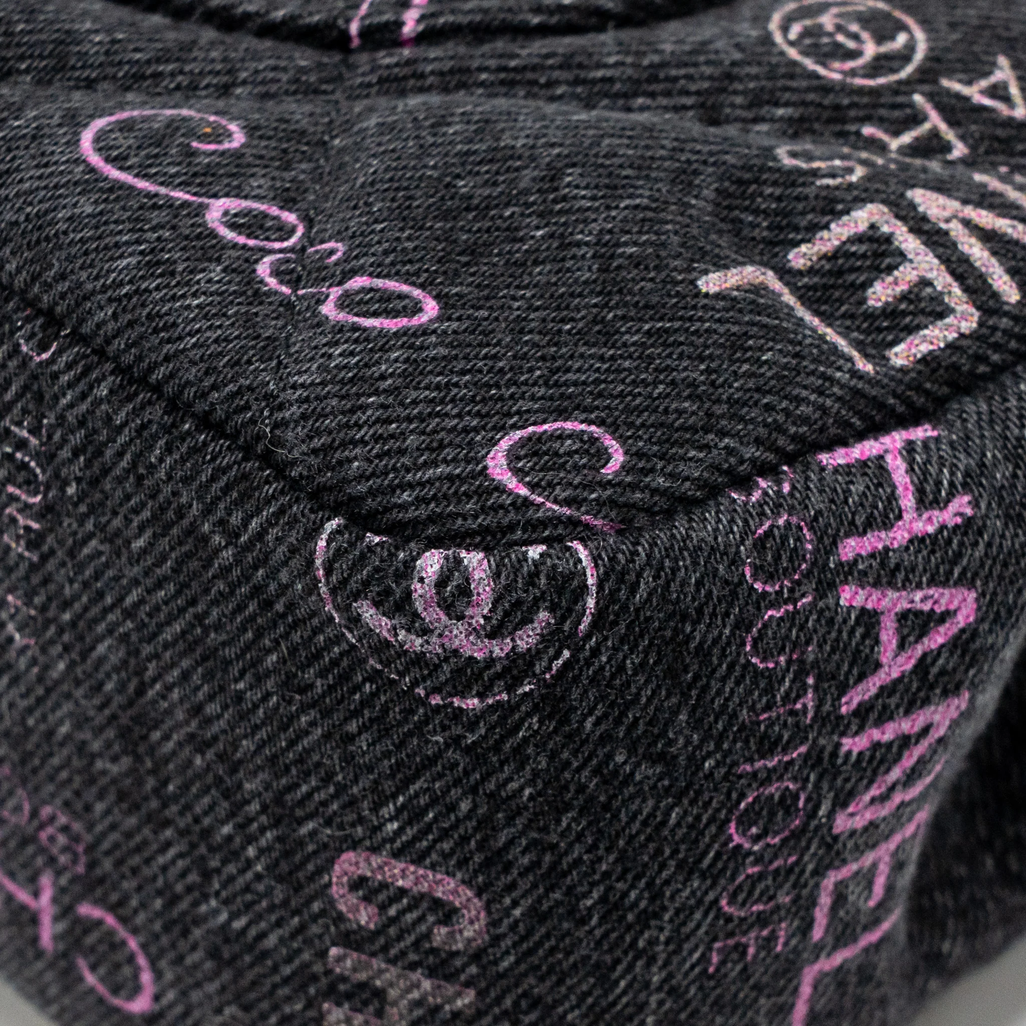 Chanel Large Mood Flap Bag Denim Black/Multicolour GHW (Microchip) - Image 12