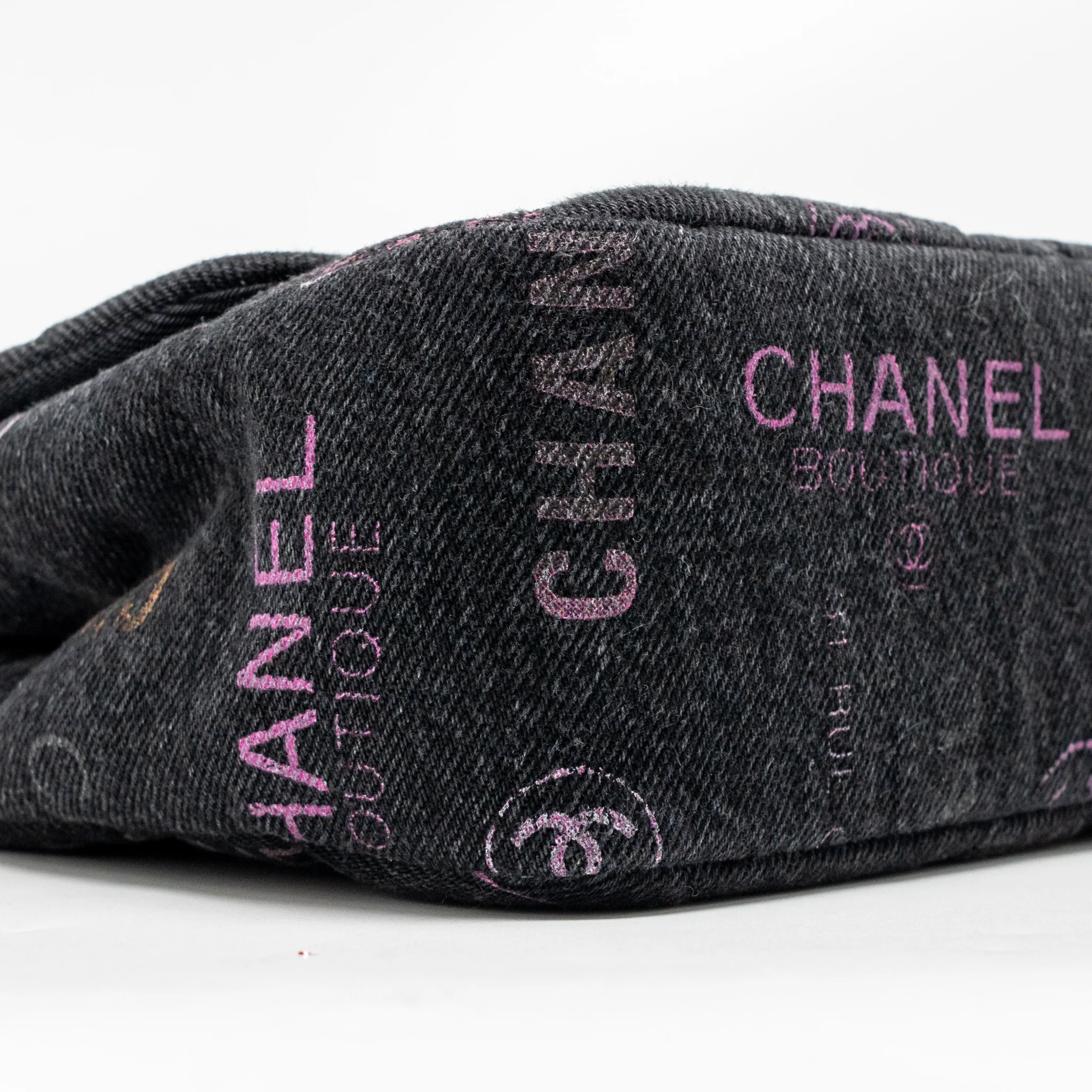 Chanel Large Mood Flap Bag Denim Black/Multicolour GHW (Microchip) - Image 7