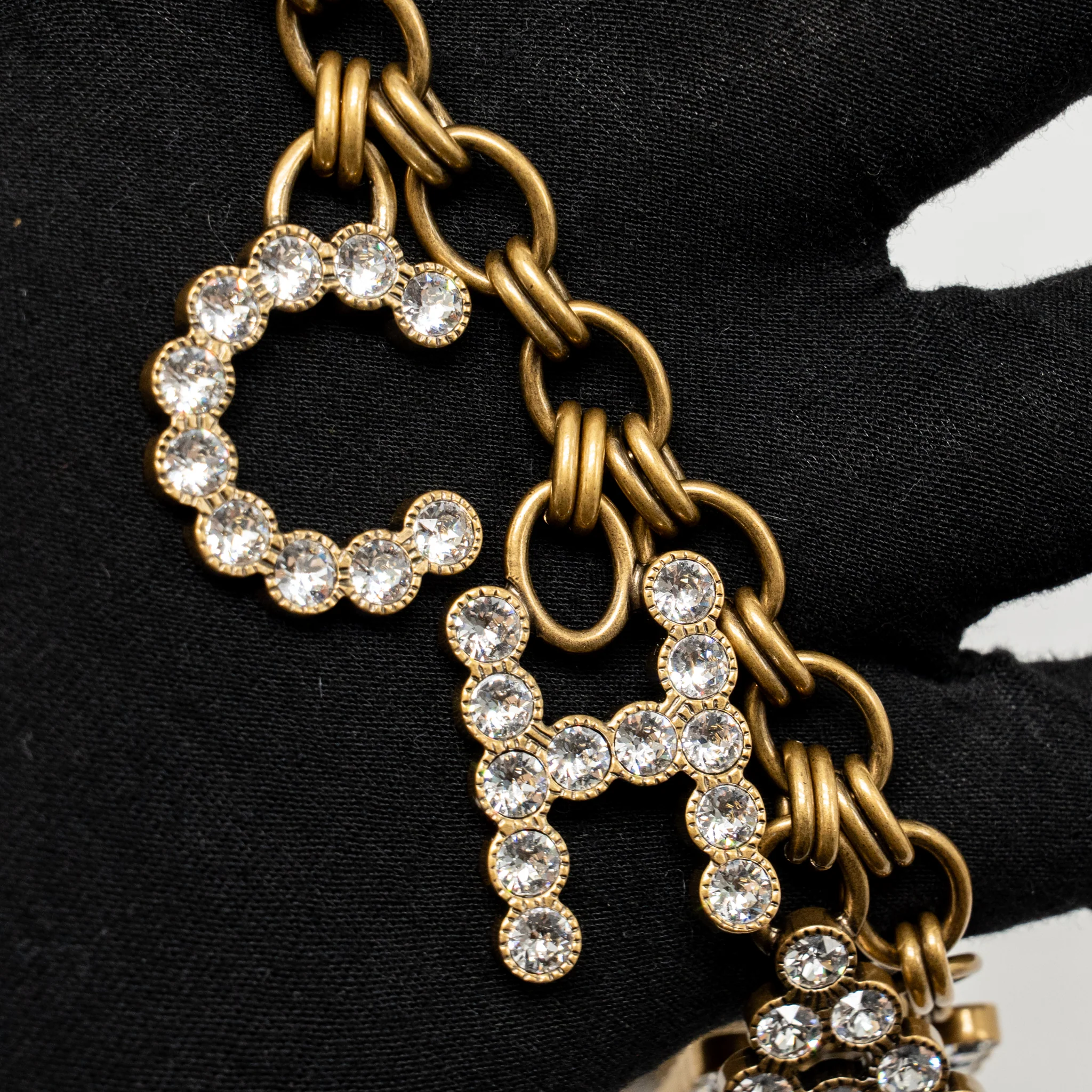 Chanel Letter chanel Paris belt with crystal ruthenium gold tone - Image 4