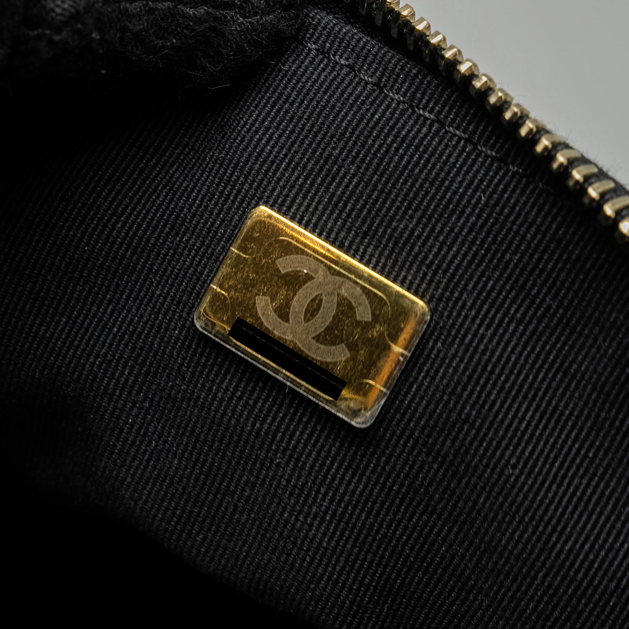 Chanel Letter Logo Detailed Waist Bag Lambskin Black GHW (Microchip) - Image 13