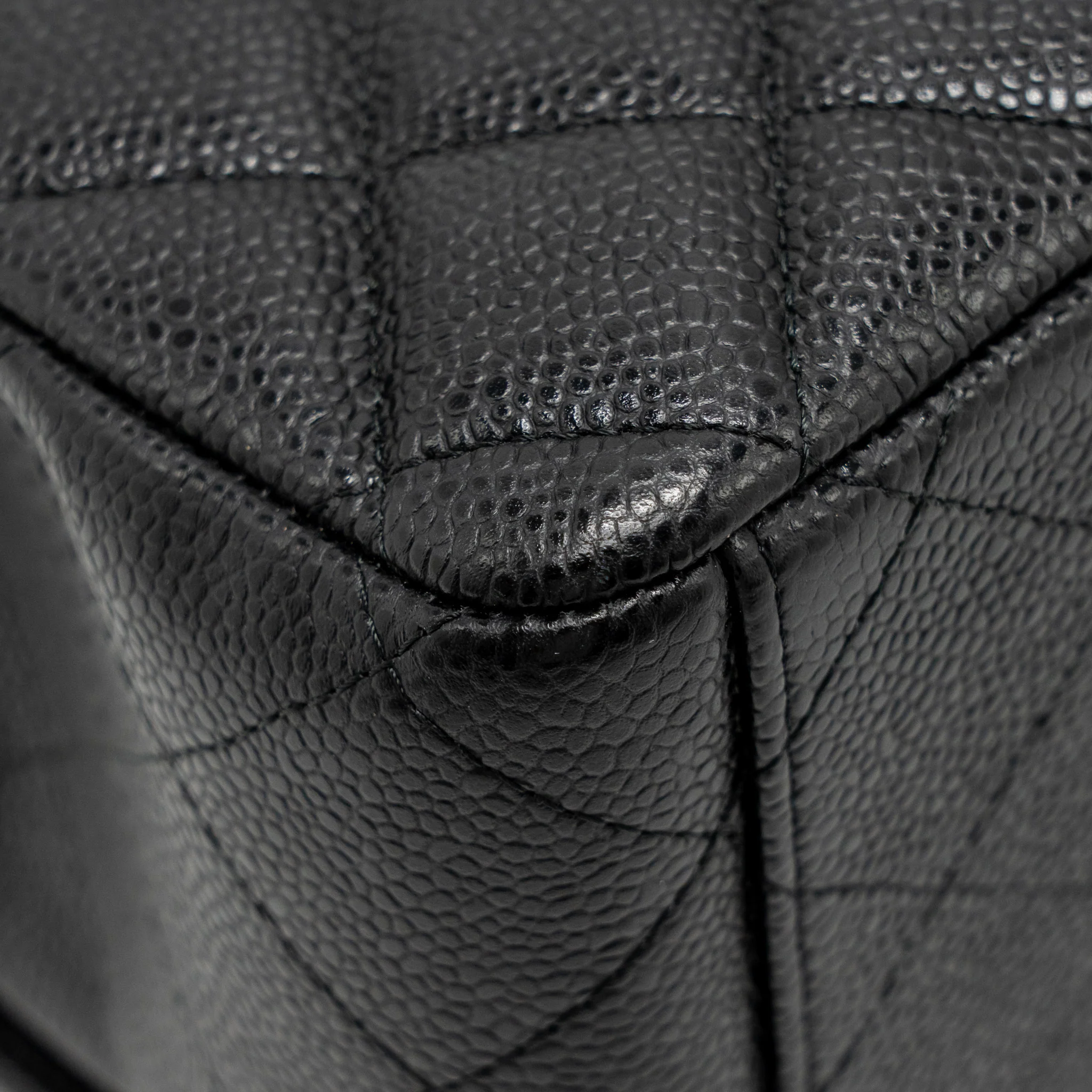 Chanel Maxi Classic Double Flap Bag Caviar Black SHW - Image 10