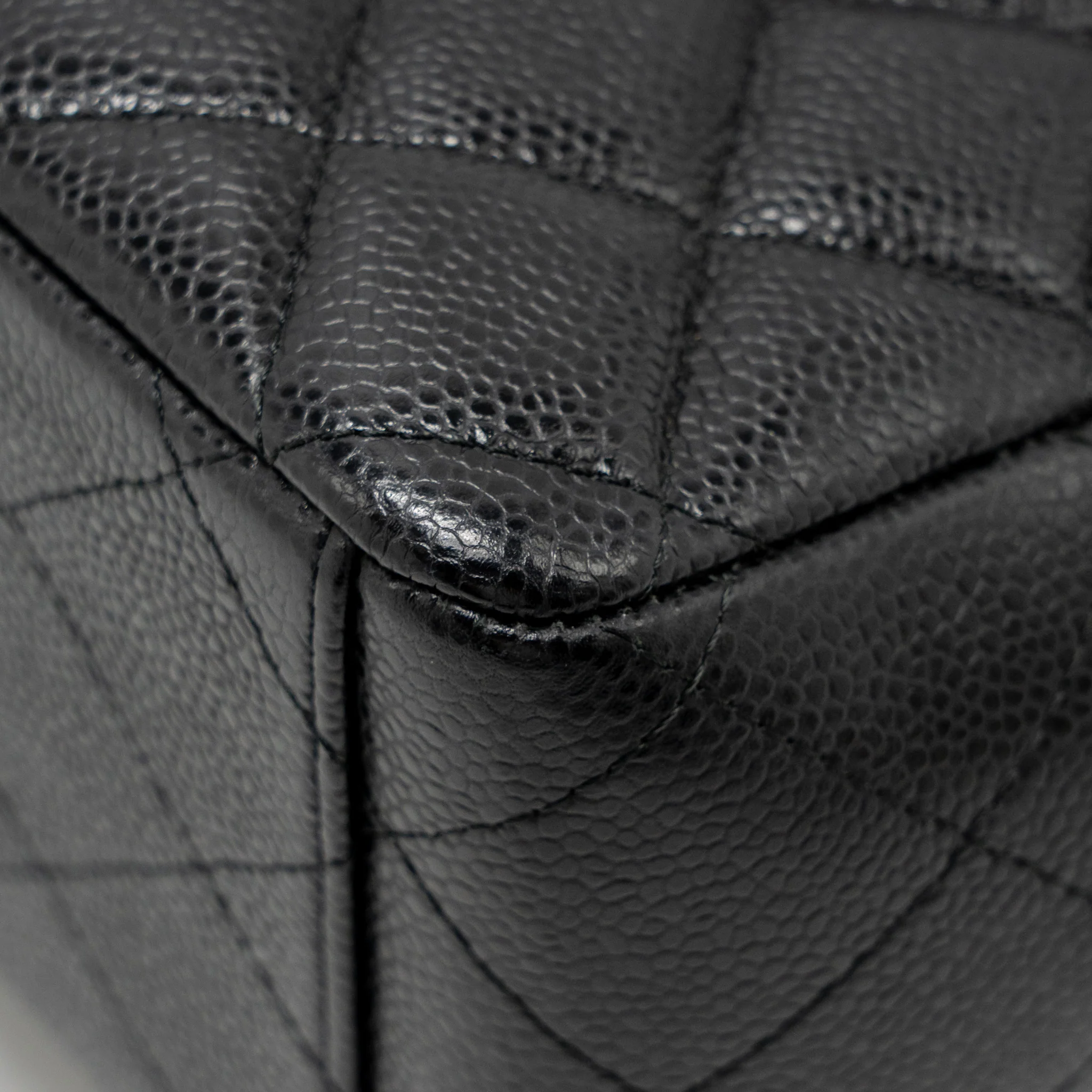 Chanel Maxi Classic Double Flap Bag Caviar Black SHW - Image 11