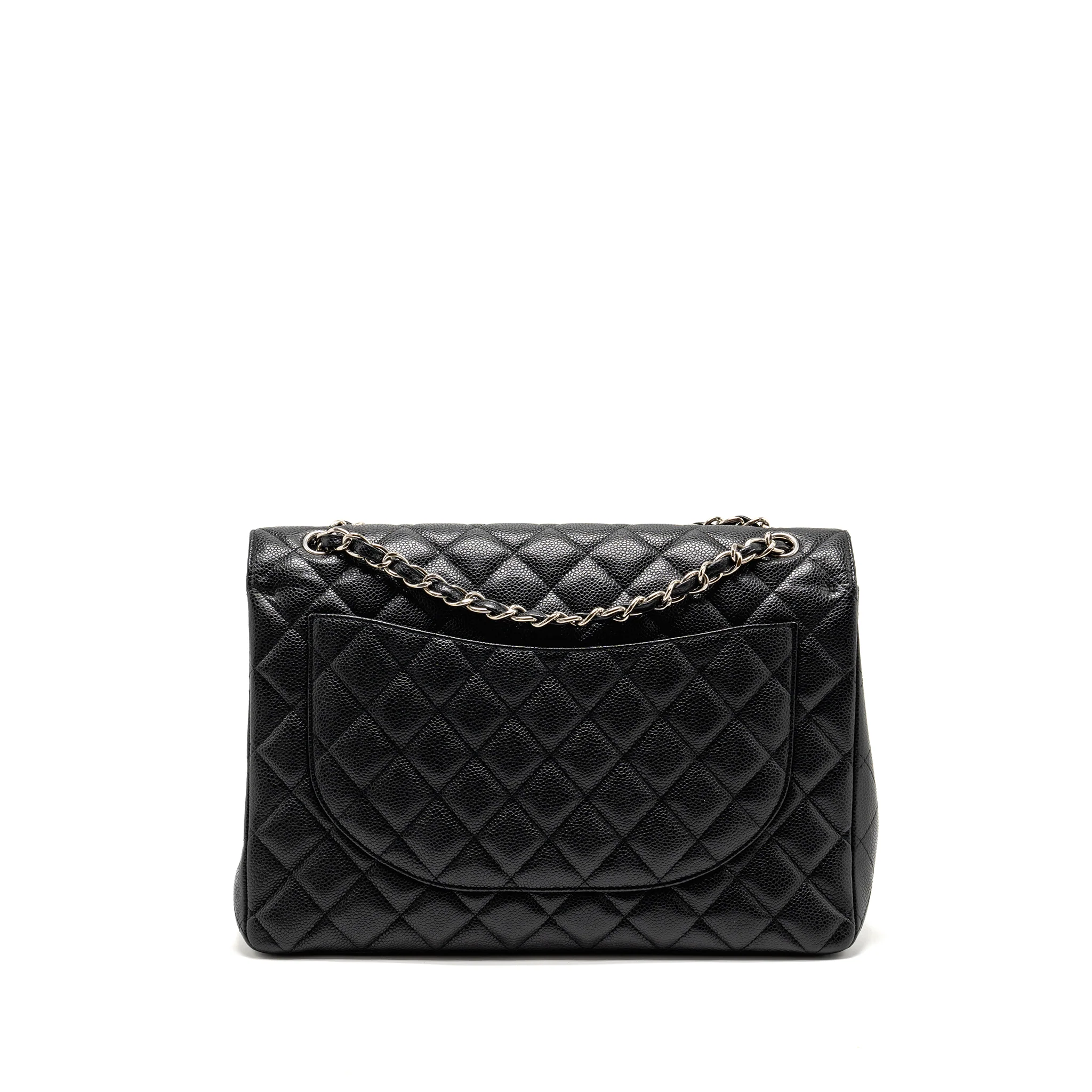 Chanel Maxi Classic Double Flap Bag Caviar Black SHW - Image 2