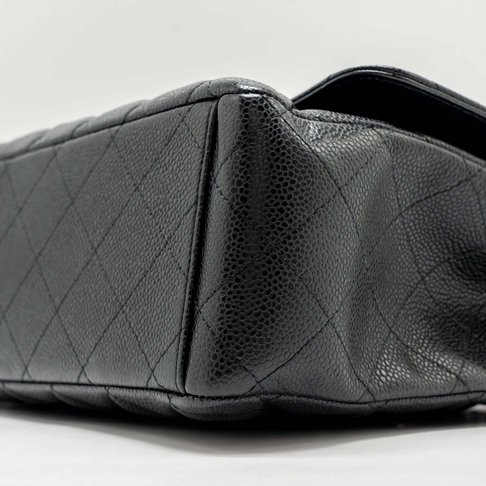 Chanel Maxi Classic Double Flap Bag Caviar Black SHW - Image 7